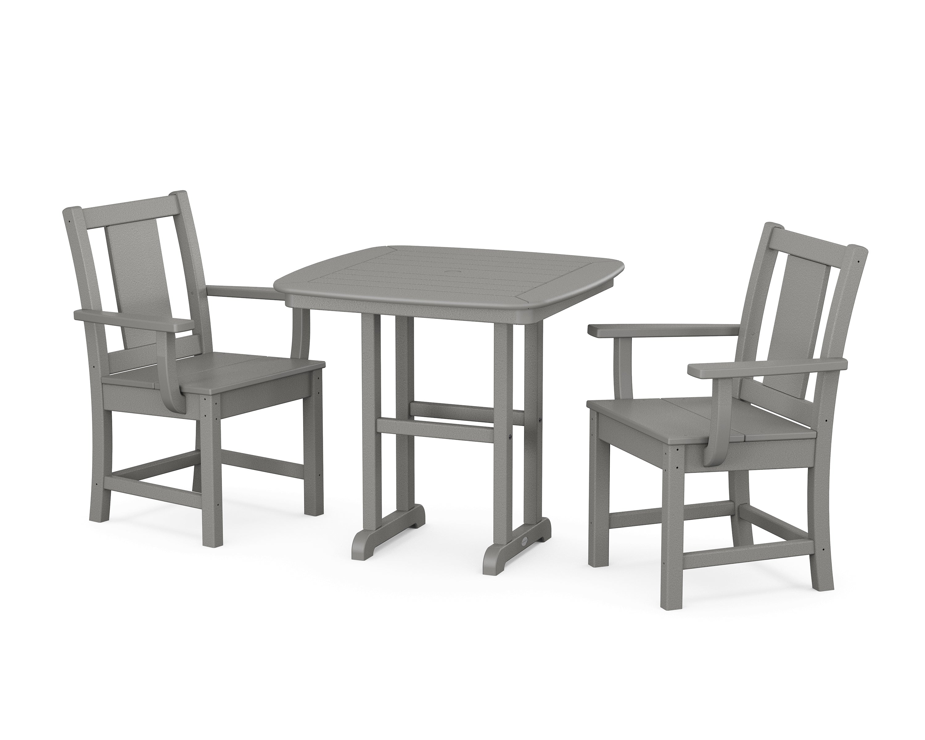 POLYWOOD Prairie 3-Piece Dining Set in Slate Grey