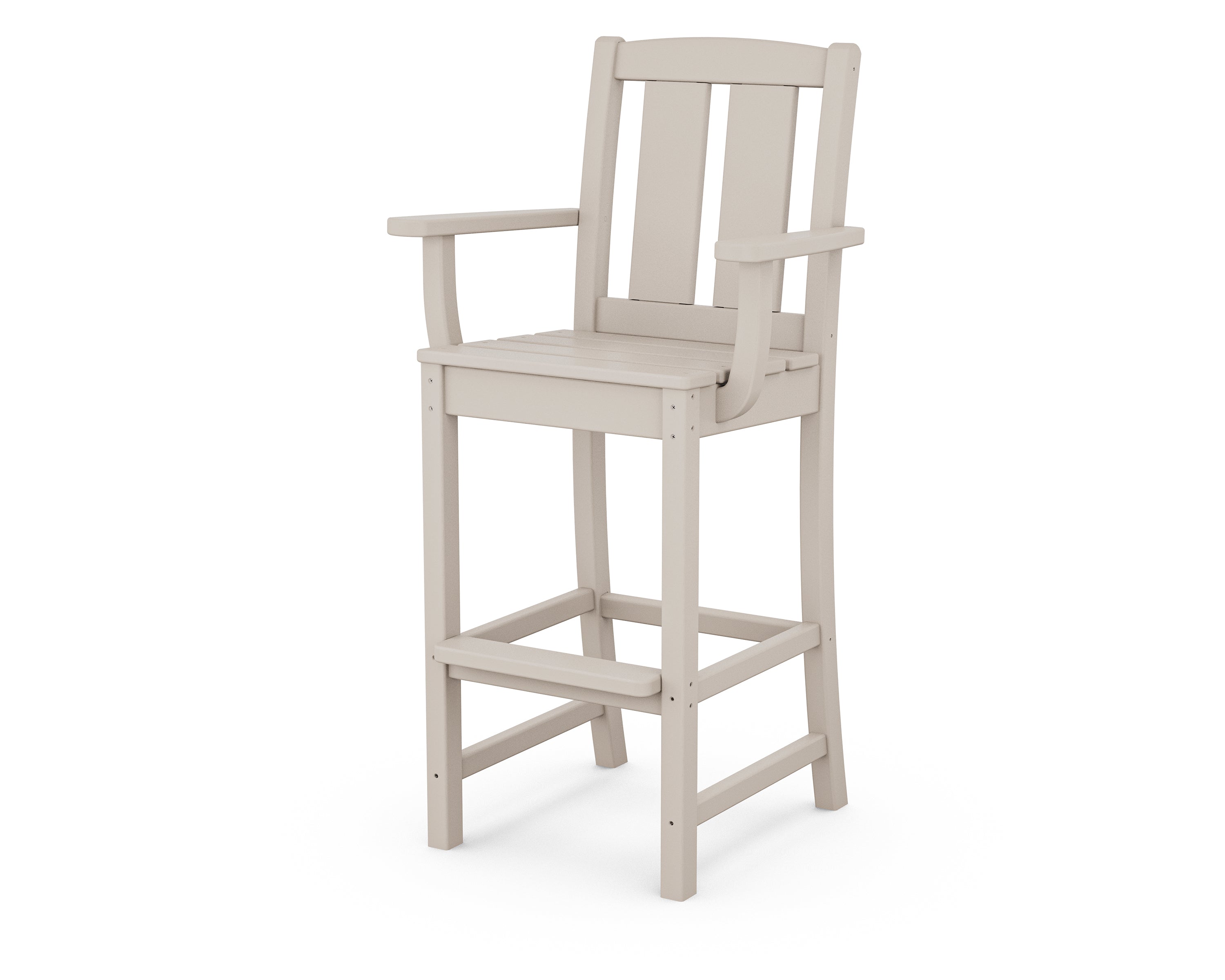 POLYWOOD Mission Bar Arm Chair in Sand