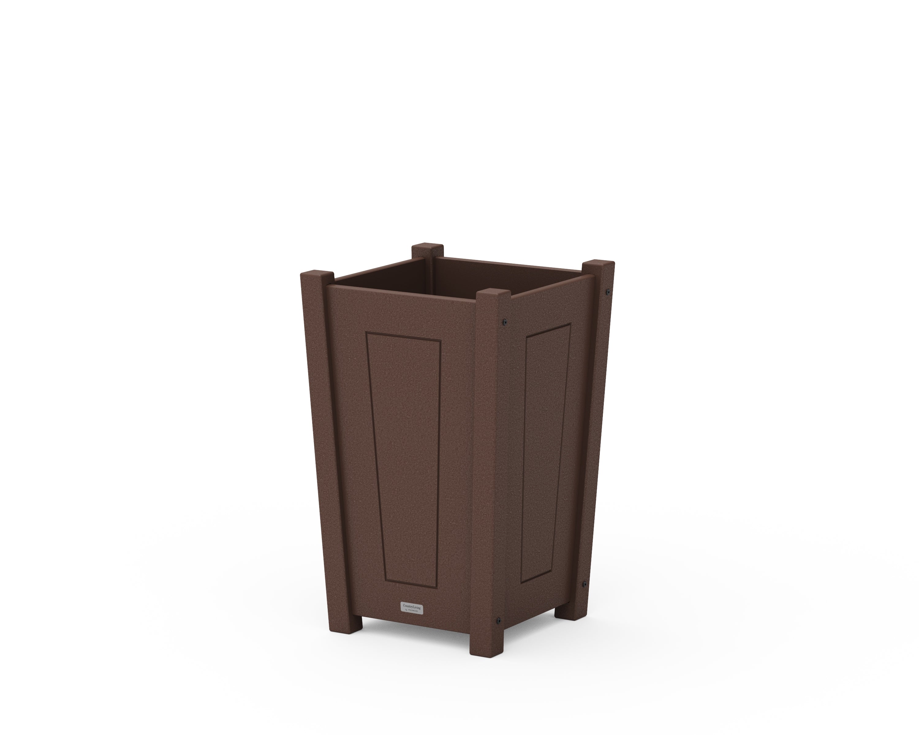 Country Living Country Living Tapered Square Short Planter Box in Mahogany
