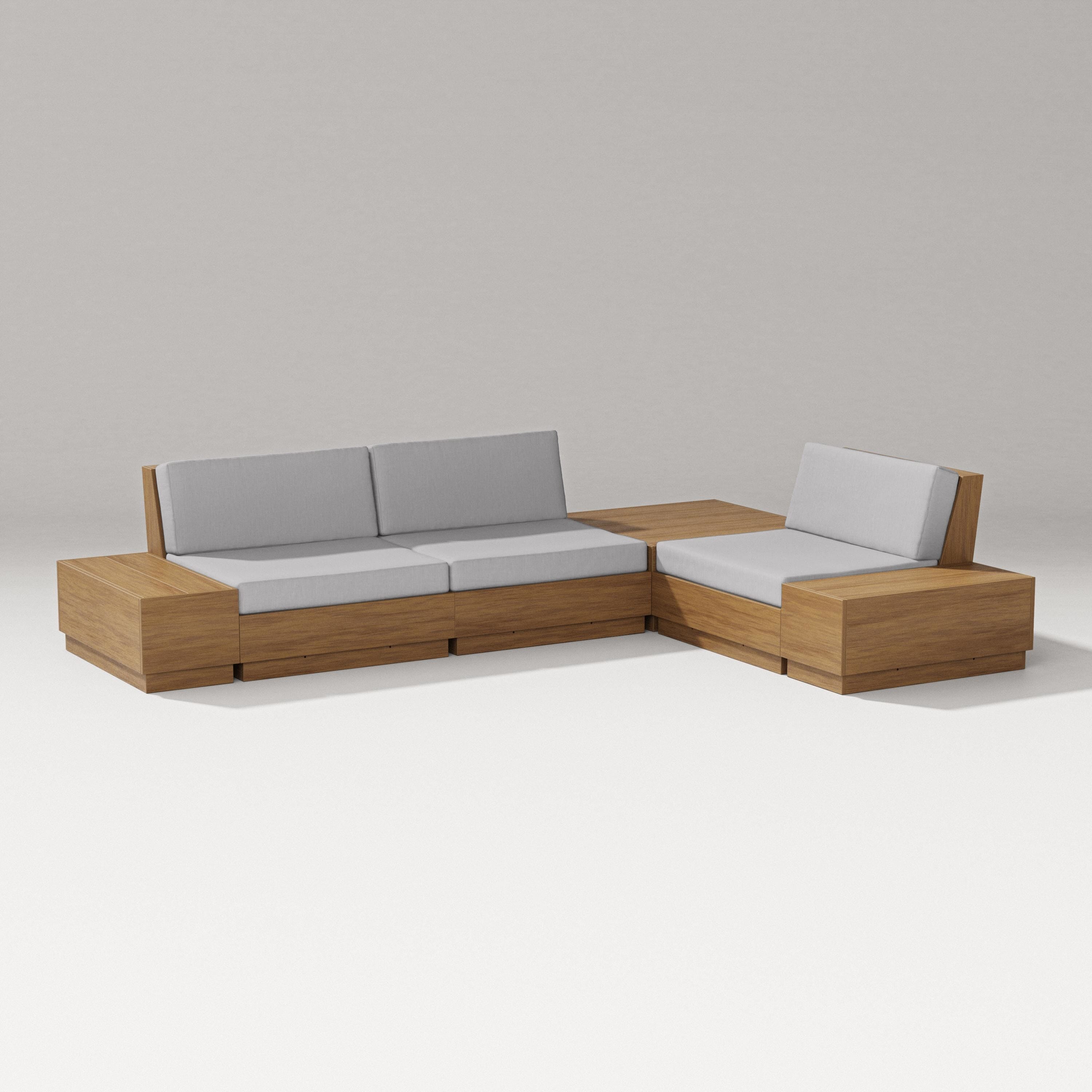 PW Designer Series Elevate 6-Piece Corner Sectional in Natural / Granite