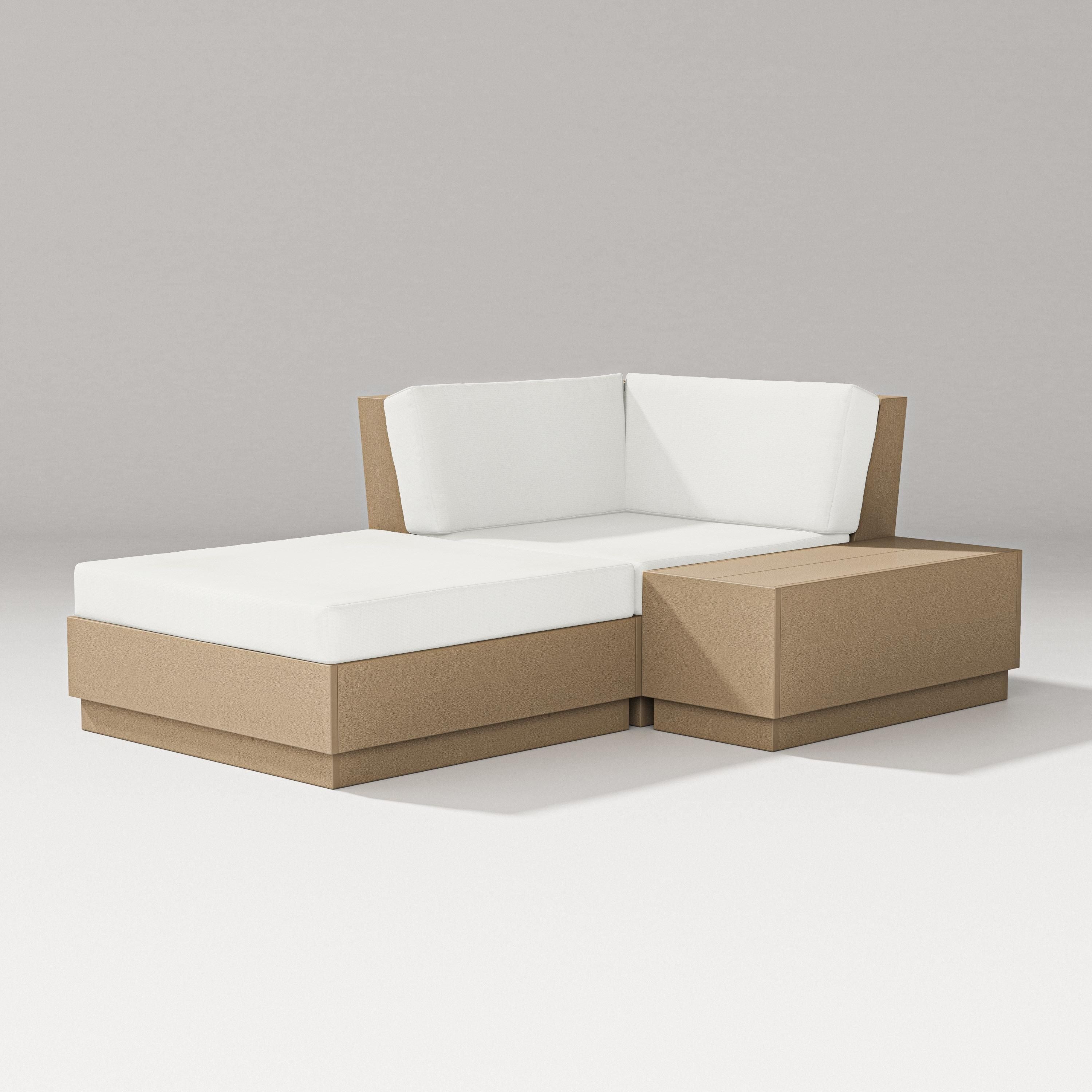 PW Designer Series Elevate Corner Chaise in Vintage Sahara / Natural Linen