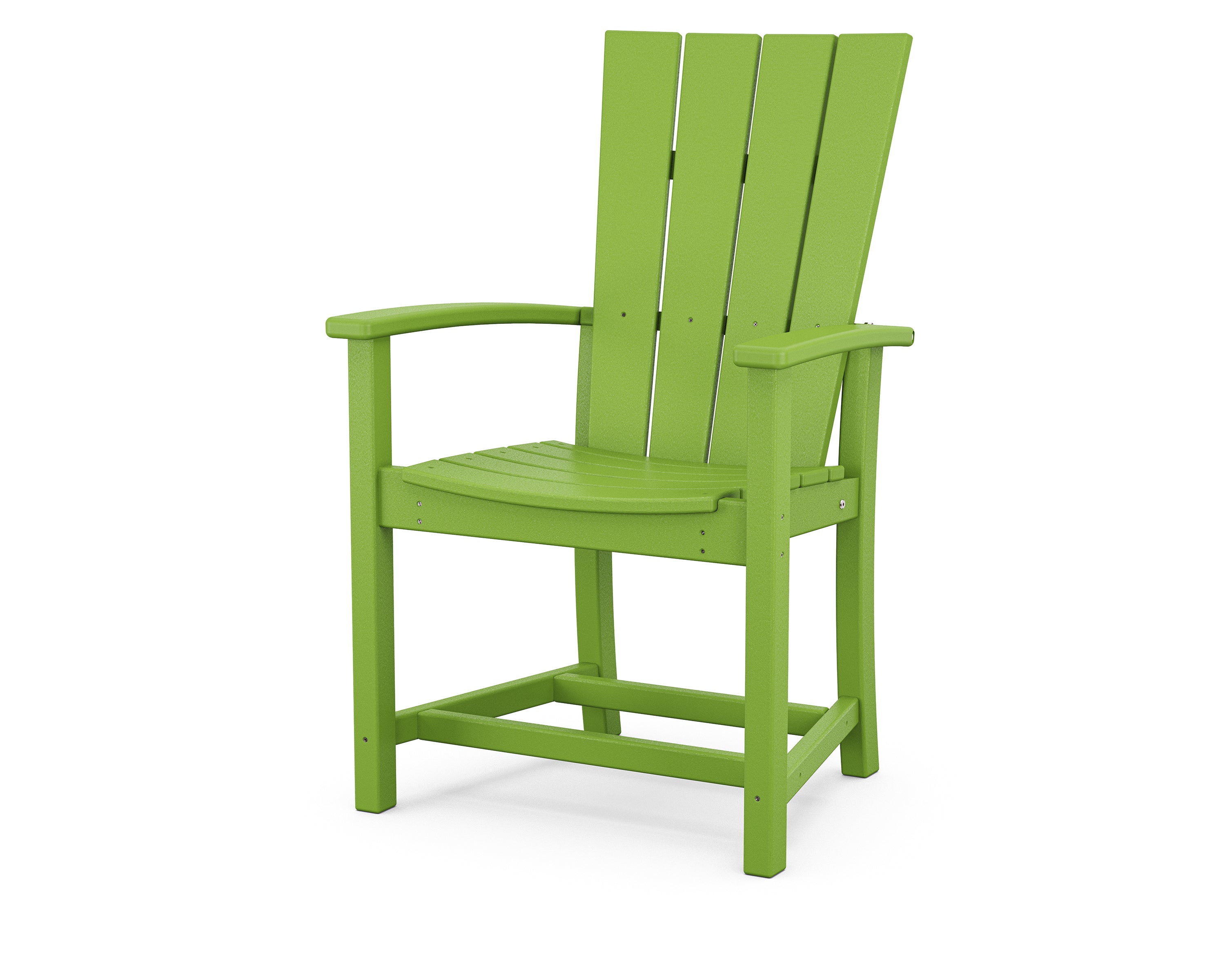 POLYWOOD Quattro Adirondack Dining Chair in Lime