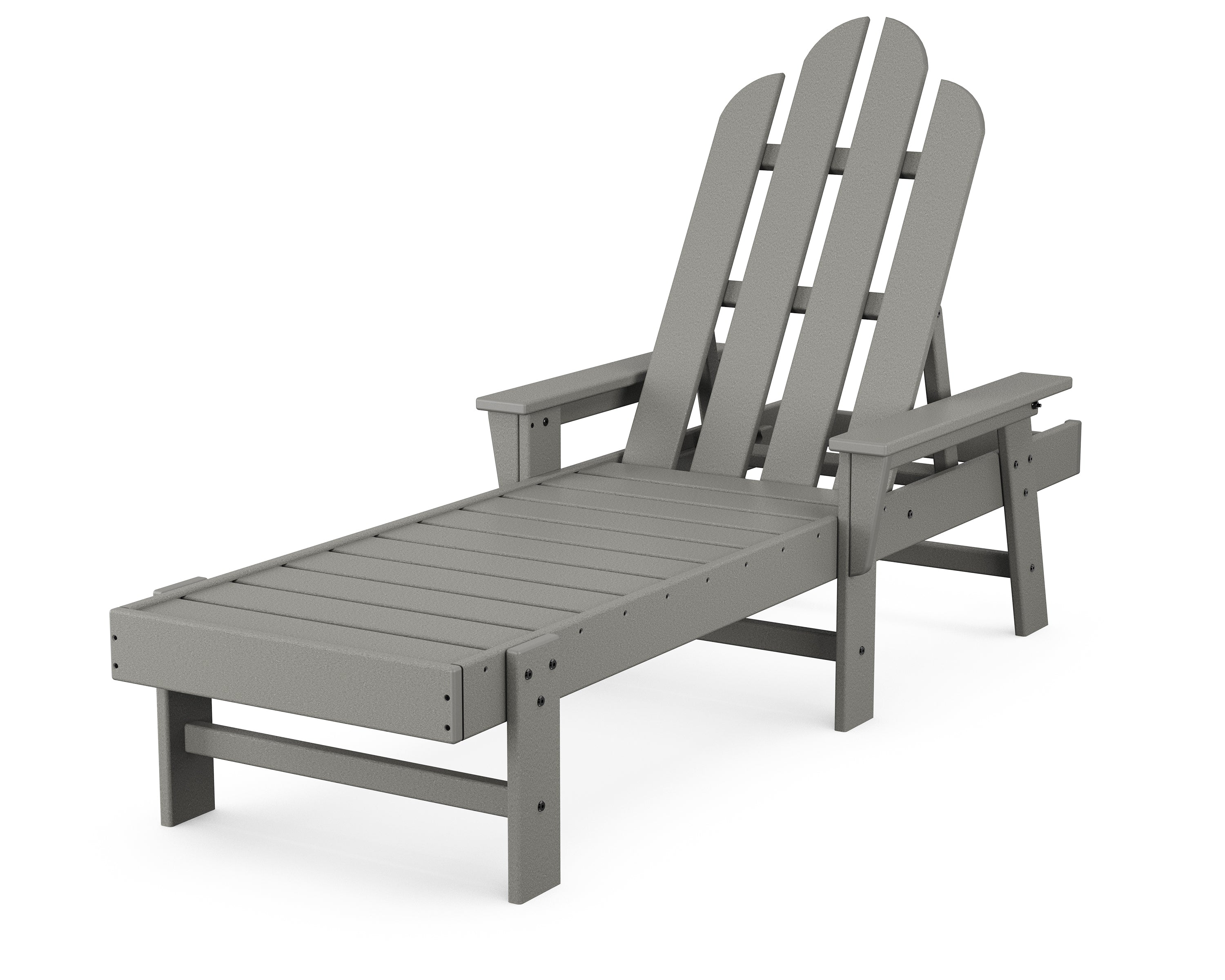 POLYWOOD Long Island Chaise in Slate Grey
