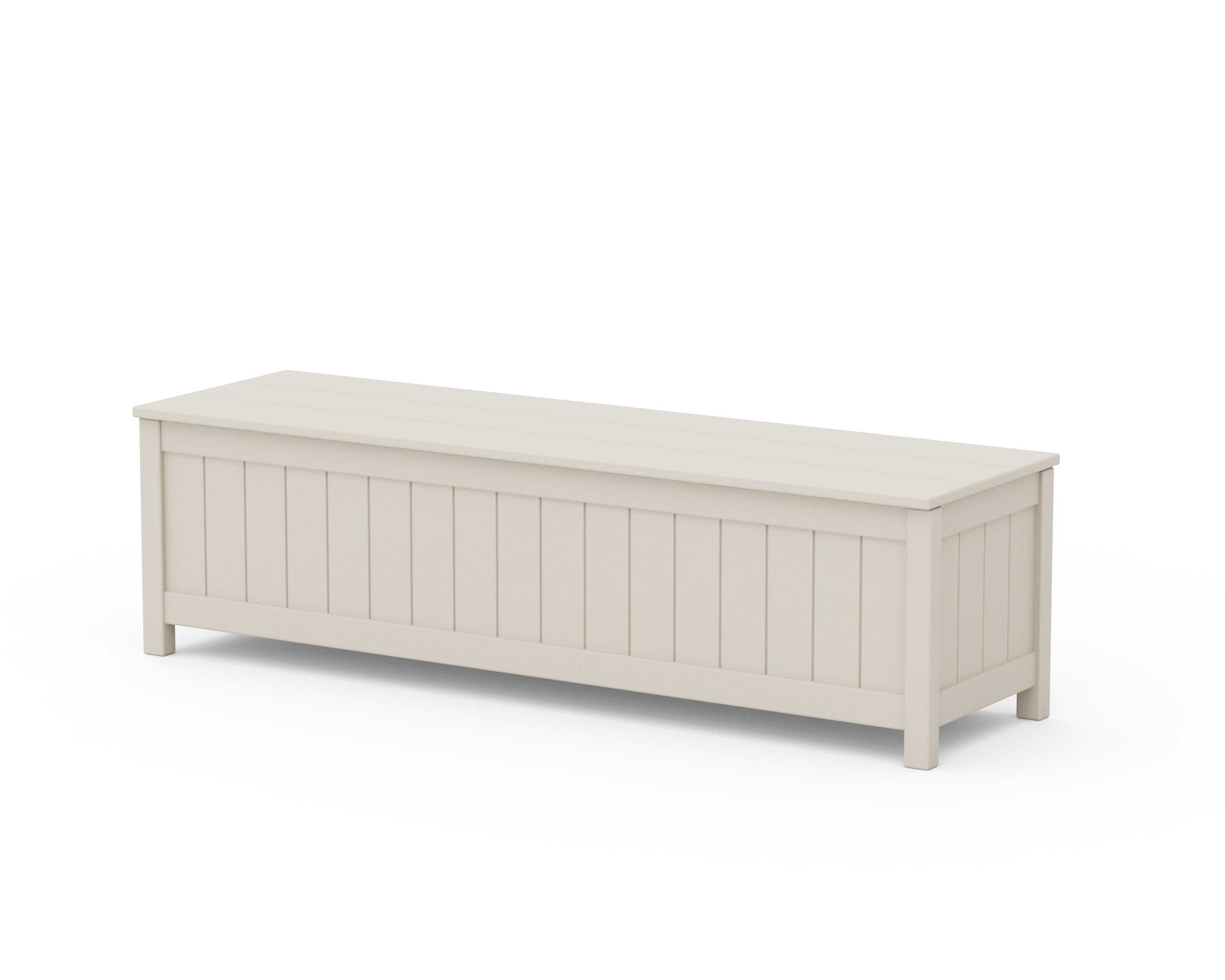 POLYWOOD Vineyard 60” Storage Bench in Sand