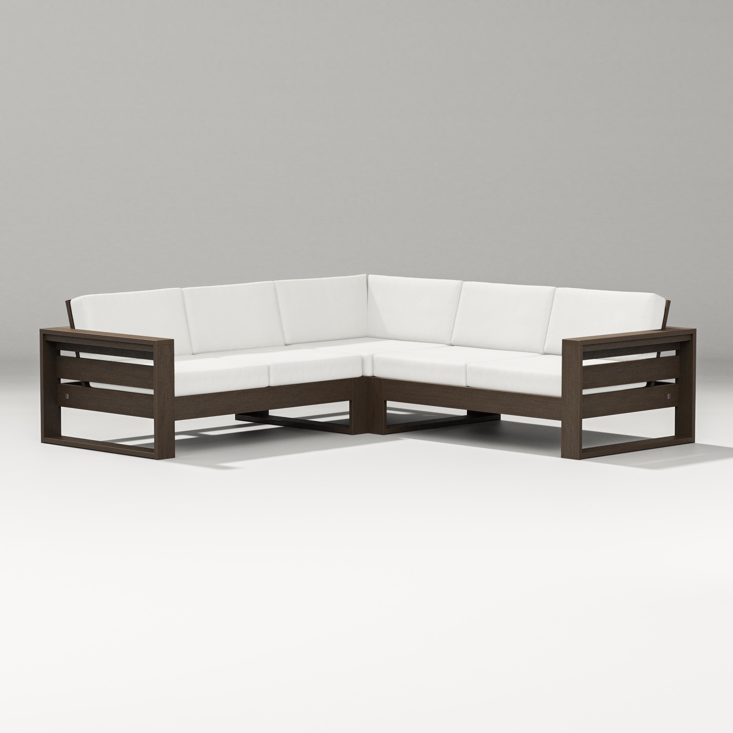 PW Designer Series Latitude Corner Sectional in Kona / Natural Linen