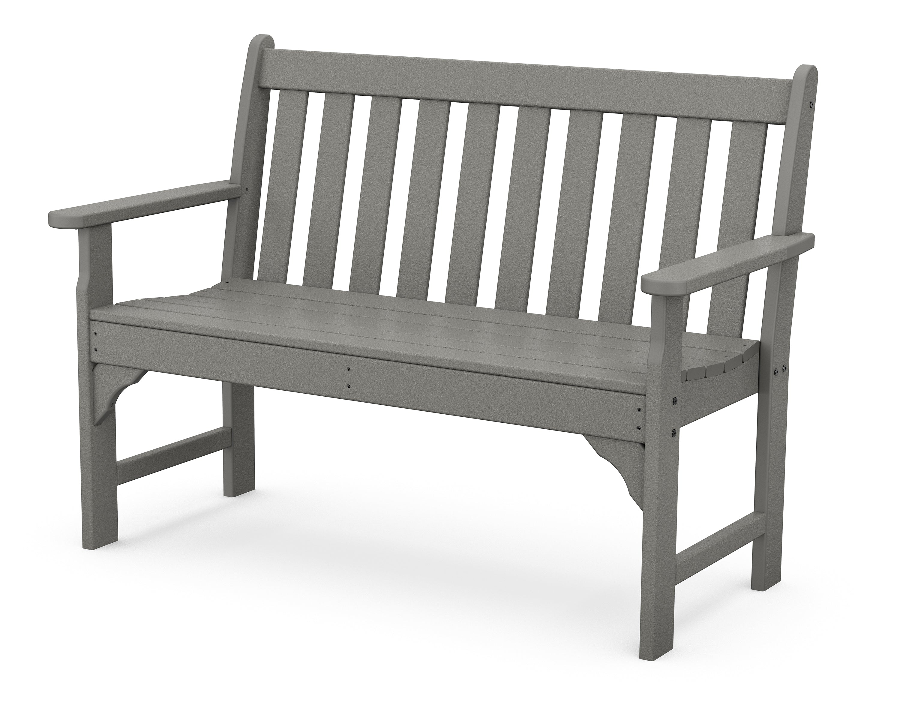 POLYWOOD Vineyard 48" Bench in Slate Grey