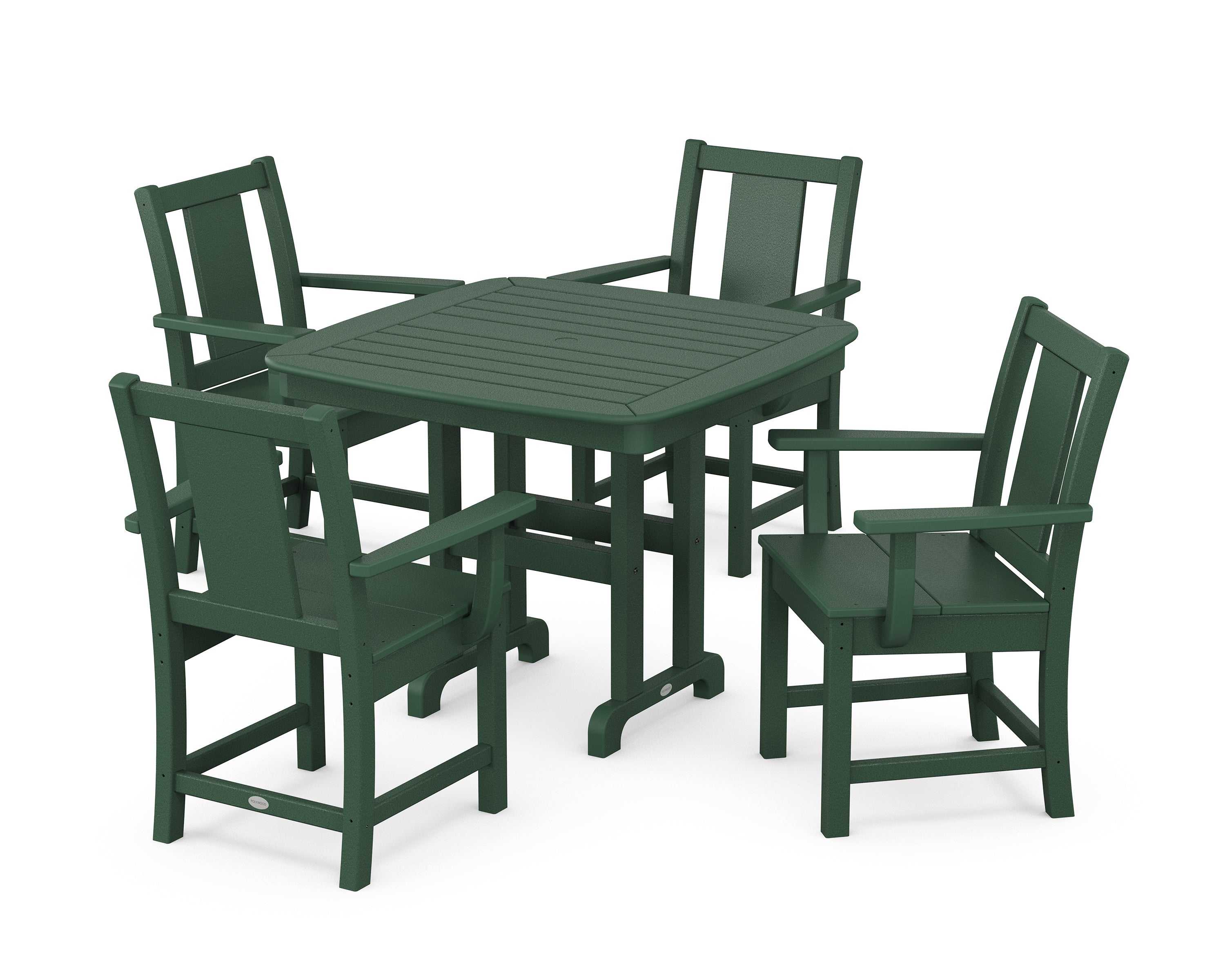 POLYWOOD Prairie 5-Piece Dining Set in Green