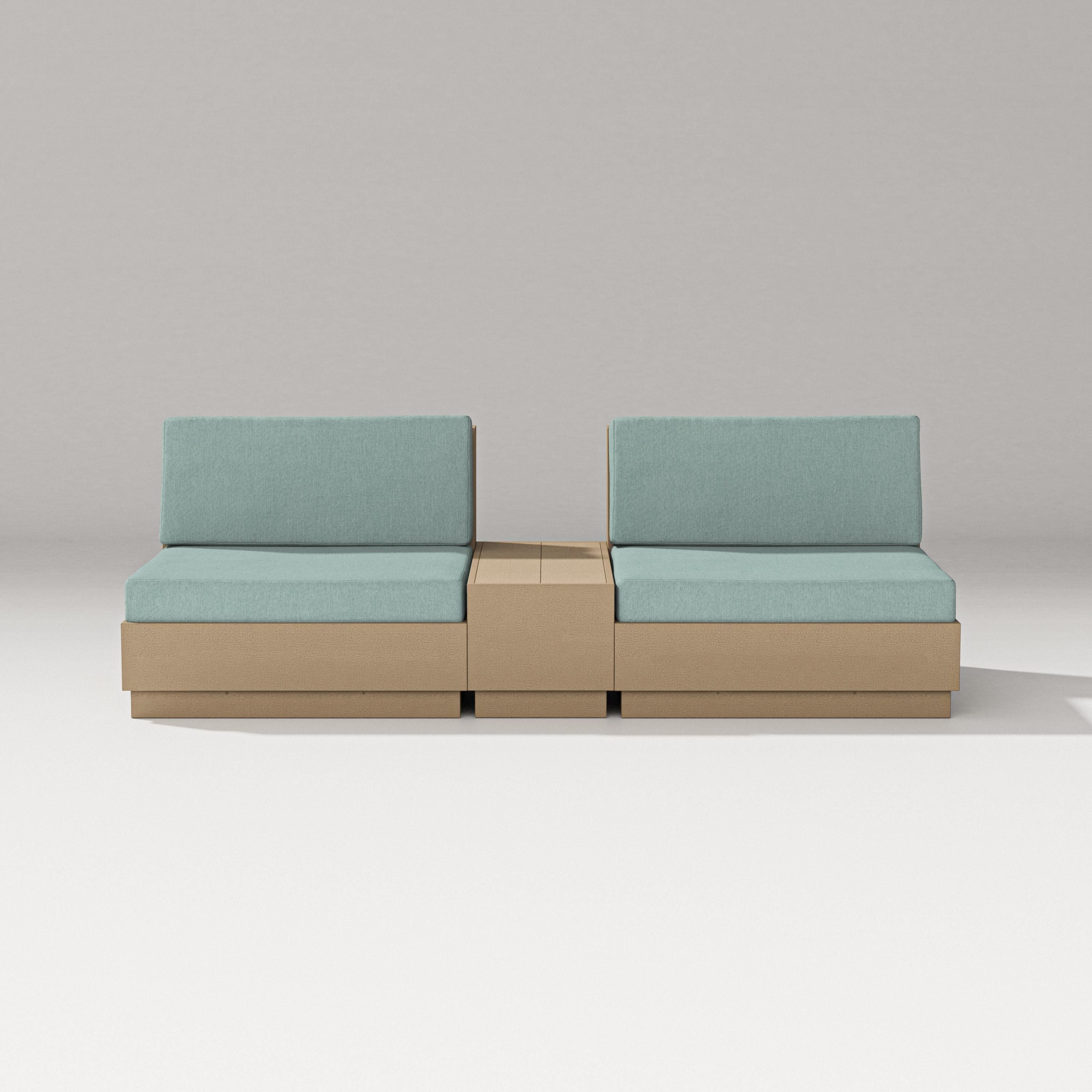 PW Designer Series Elevate Lounge Chair Set in Vintage Sahara / Glacier Spa