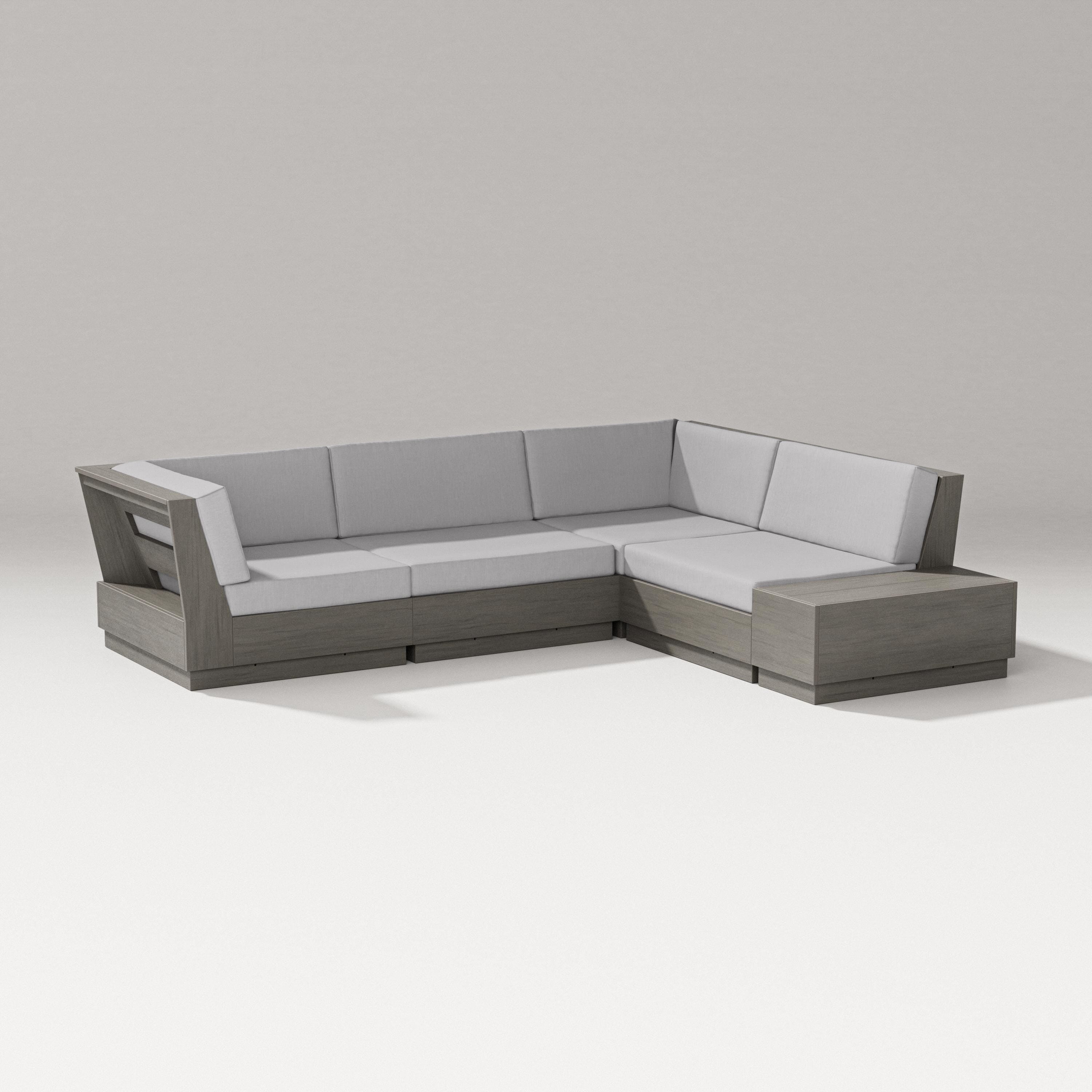 PW Designer Series Elevate Corner Sectional in Driftwood / Granite