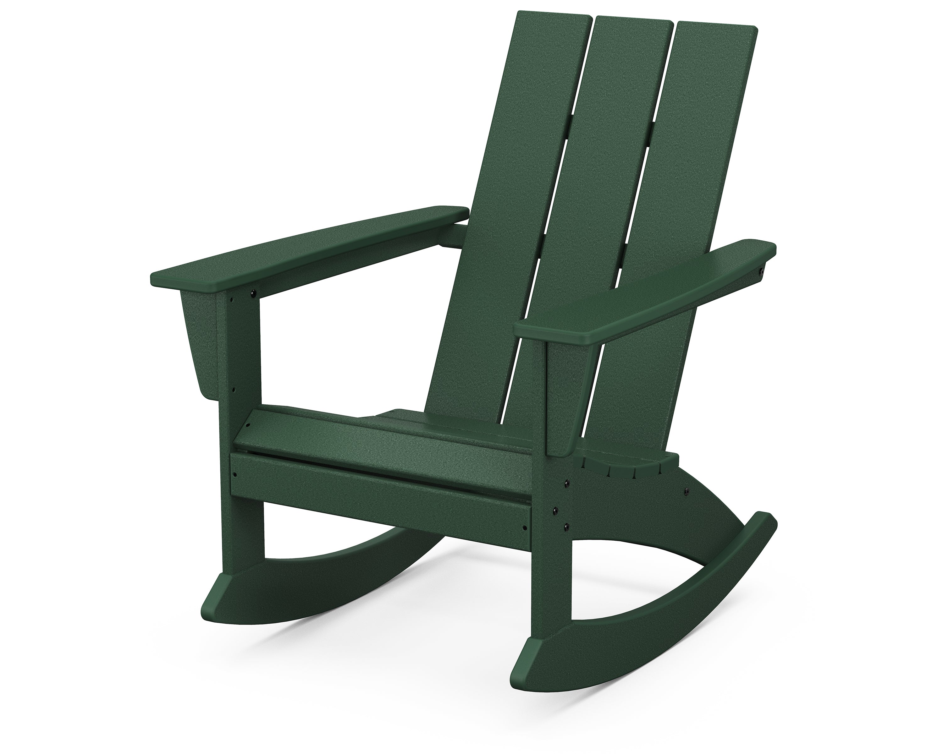 POLYWOOD Modern Adirondack Rocking Chair in Green