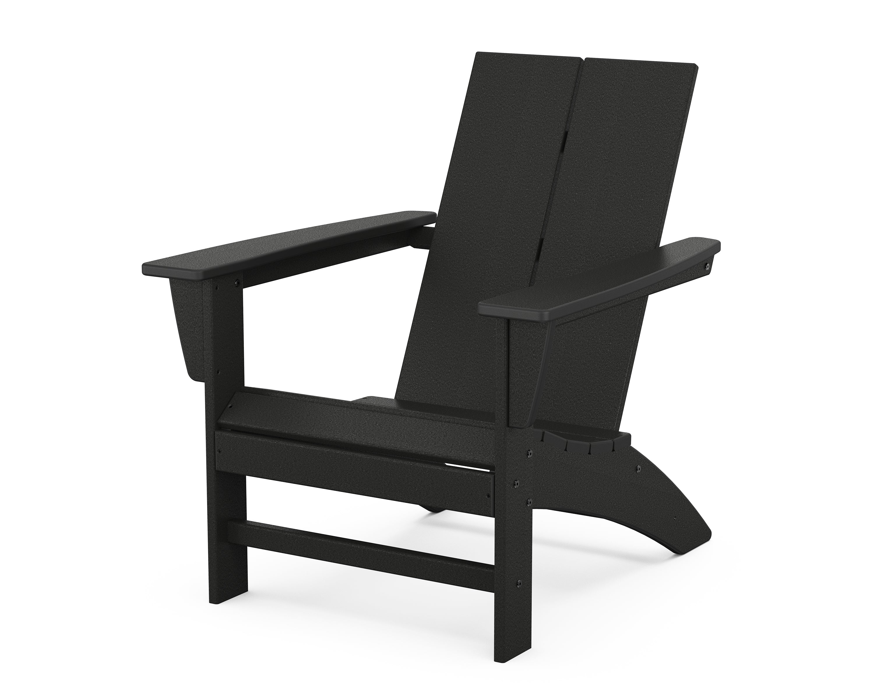 POLYWOOD Country Living Modern Adirondack Chair in Black