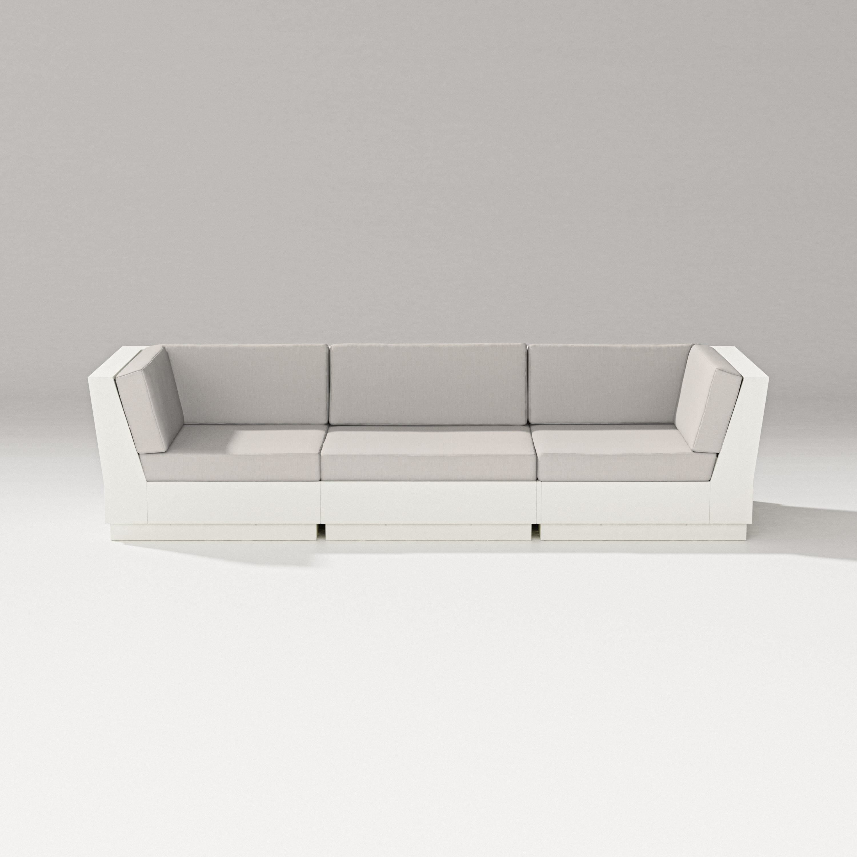 PW Designer Series Elevate Sofa Sectional in Vintage White / Cast Ash