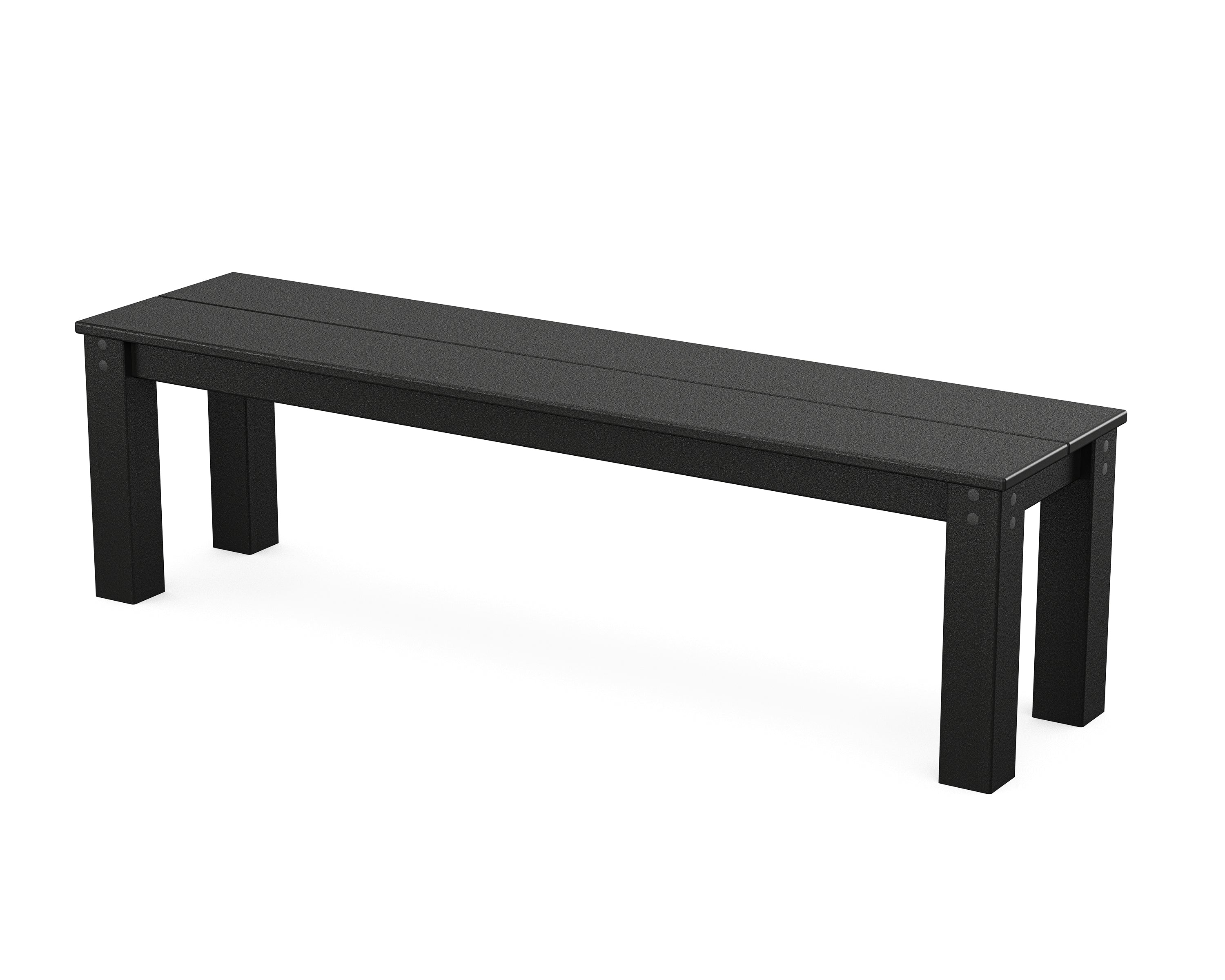 POLYWOOD Parsons 60” Bench in Black
