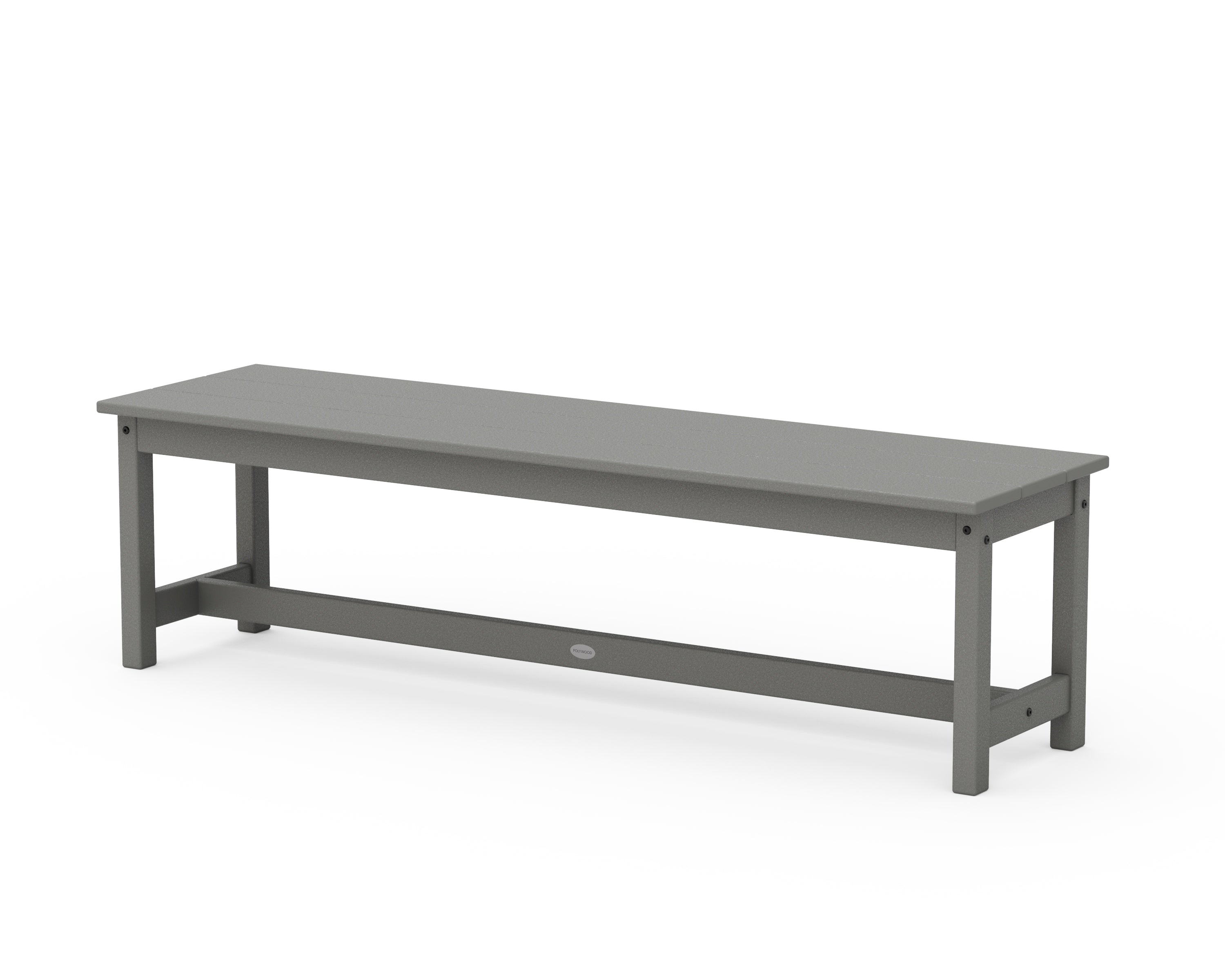 POLYWOOD 60" Planter Bench in Slate Grey