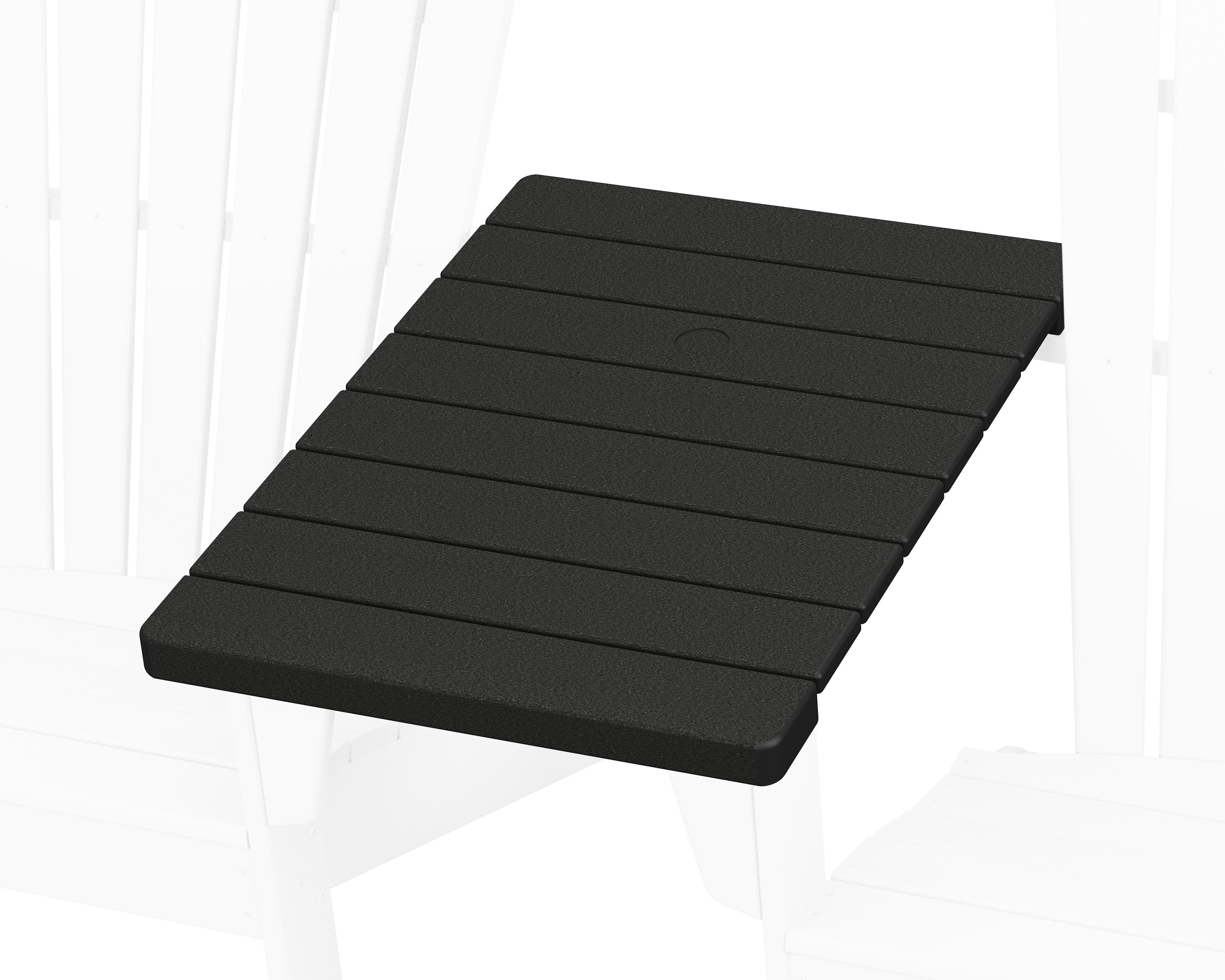 POLYWOOD Straight Adirondack Connecting Table in Black