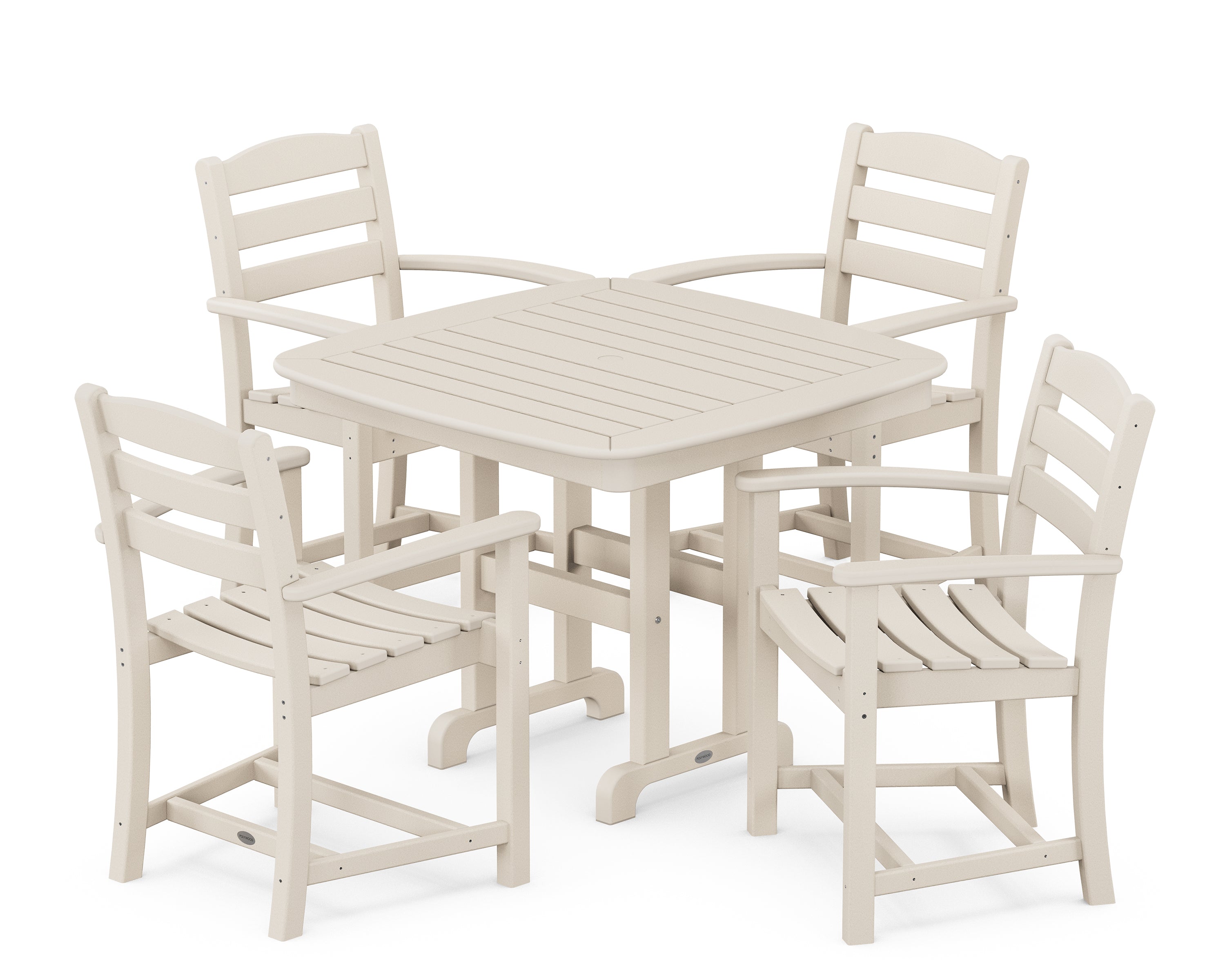 POLYWOOD La Casa Café 5-Piece Dining Set in Sand