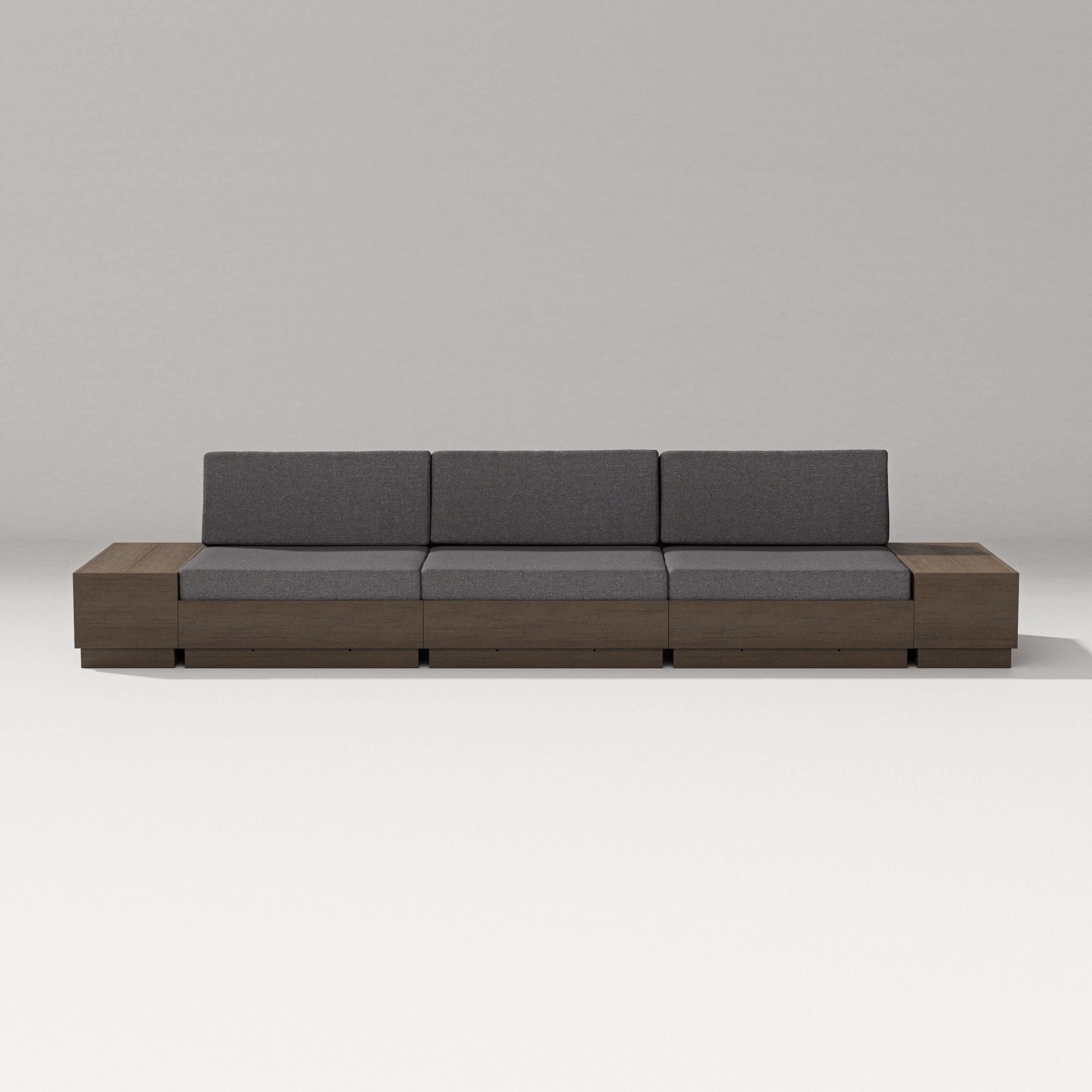 PW Designer Series Elevate Straight Sectional in Kona / Ash Charcoal