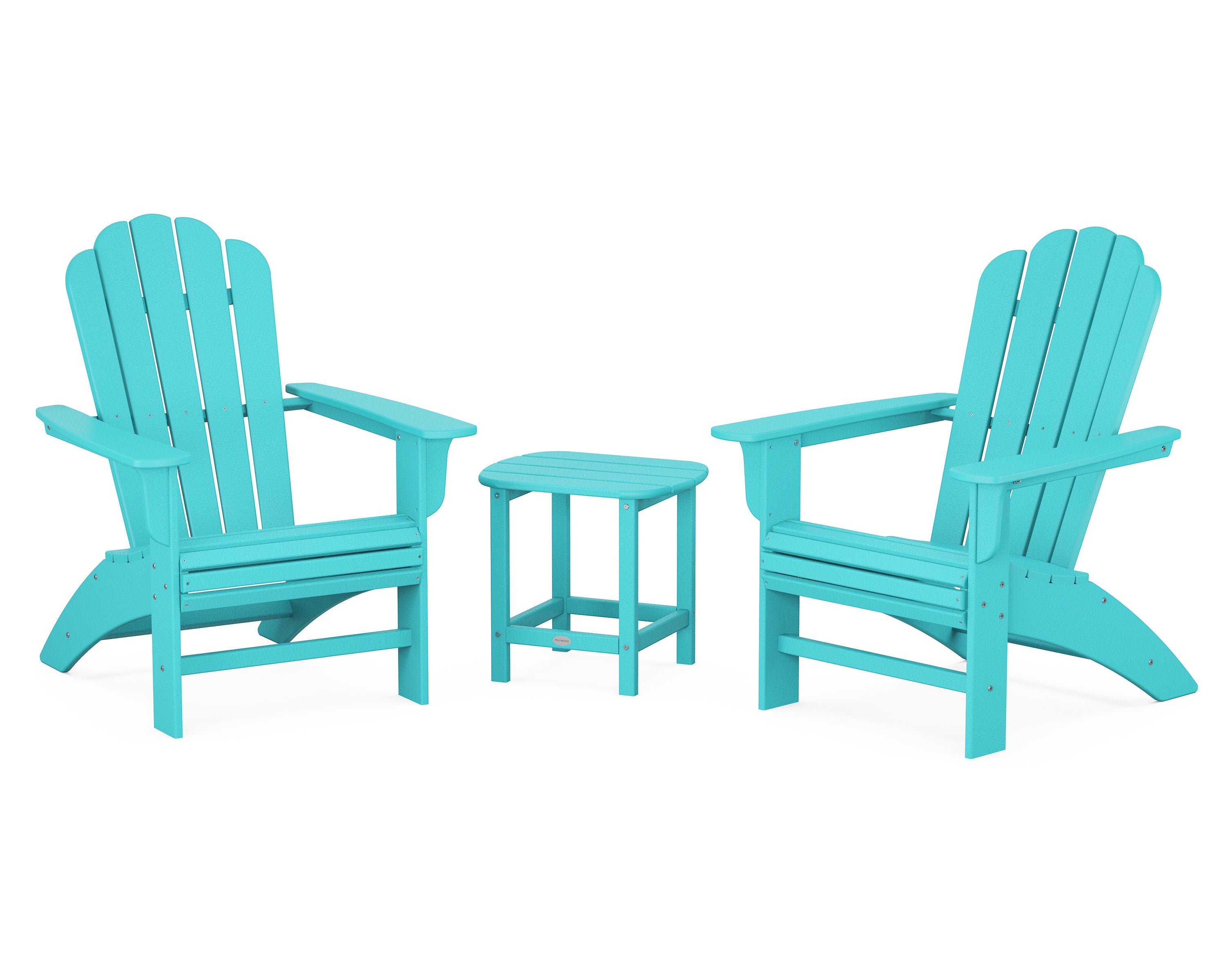 Country Living Cottage Curveback Adirondack Chair 3-Piece Set in Aruba