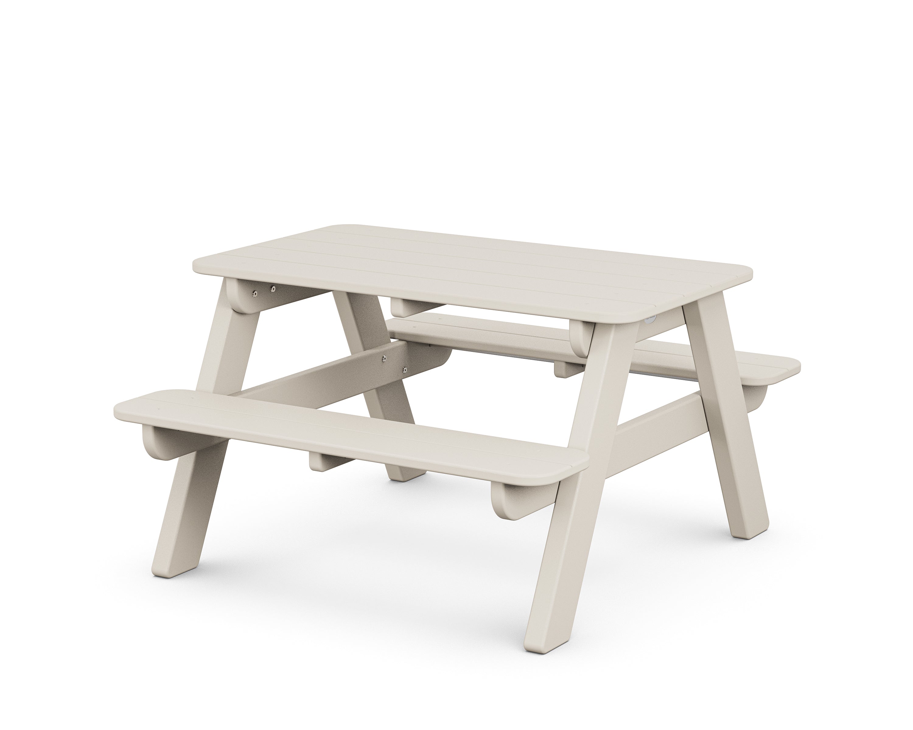 POLYWOOD Kids Outdoor Picnic Table in Sand
