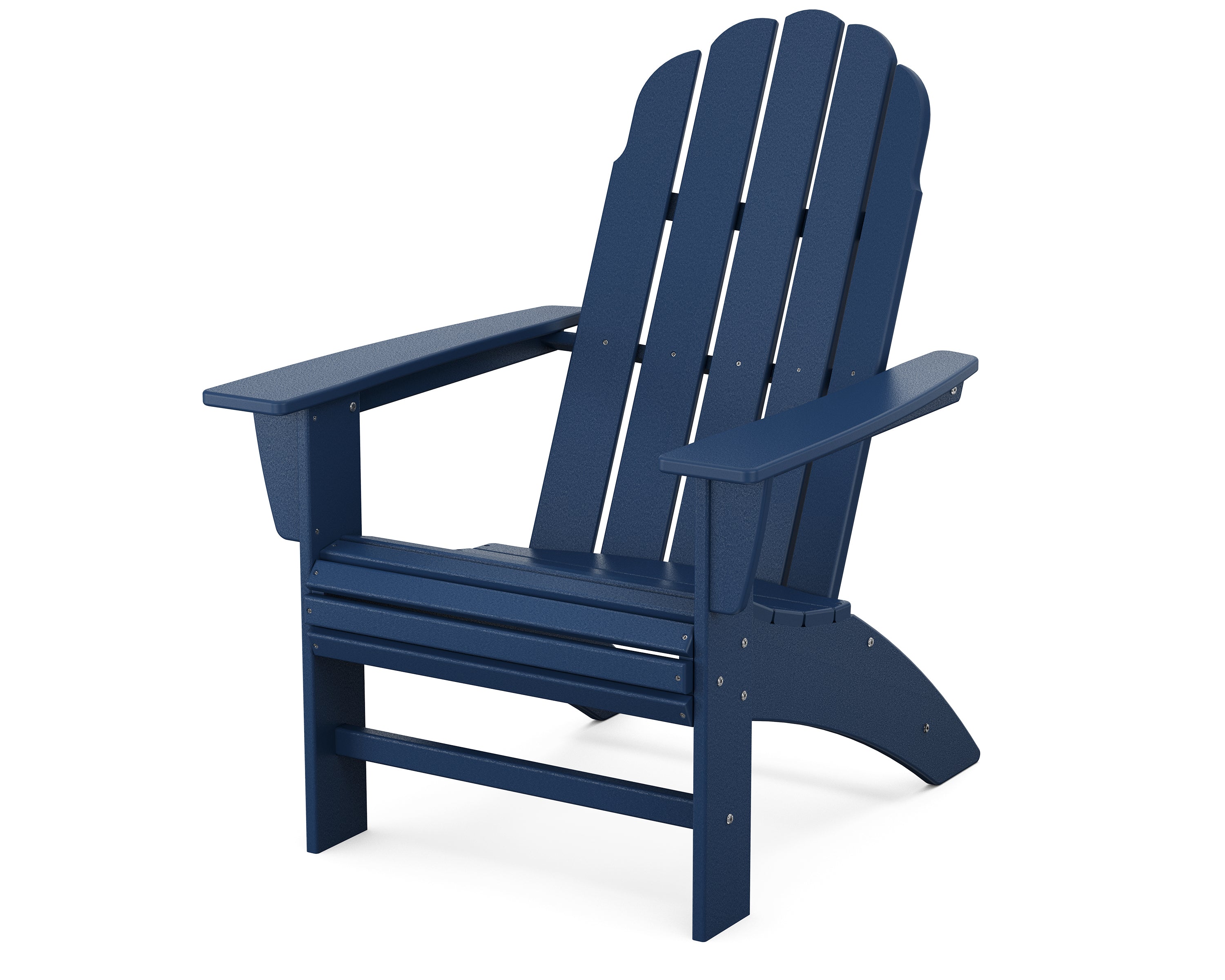 POLYWOOD Vineyard Curveback Adirondack Chair in Navy