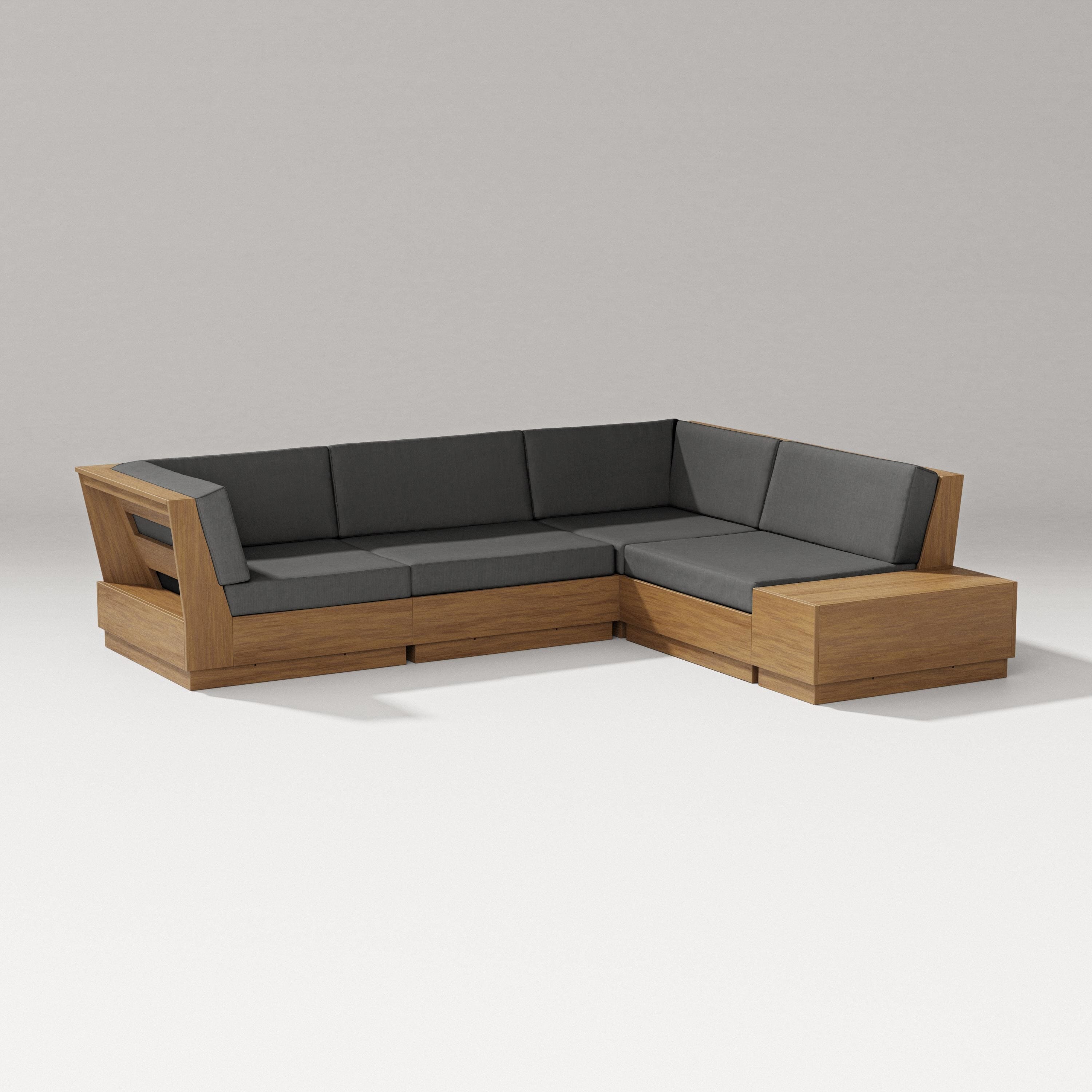 PW Designer Series Elevate Corner Sectional in Natural / Spectrum Carbon