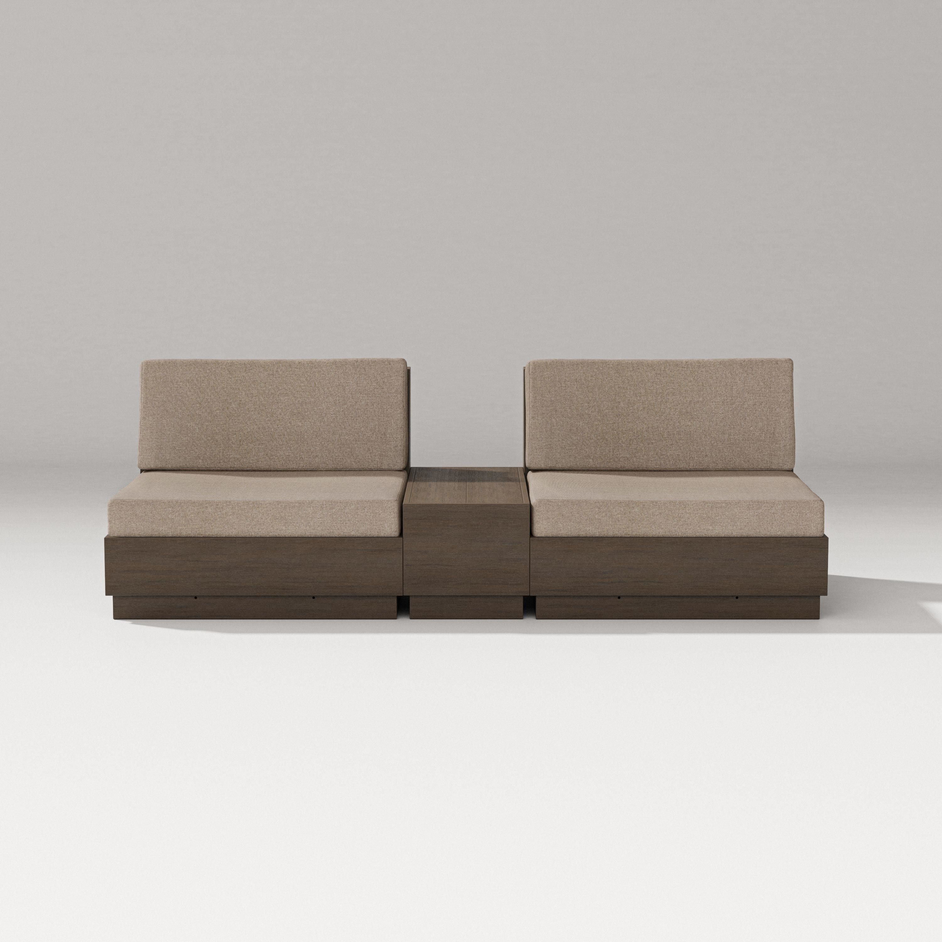 PW Designer Series Elevate Lounge Chair Set in Kona / Spiced Burlap