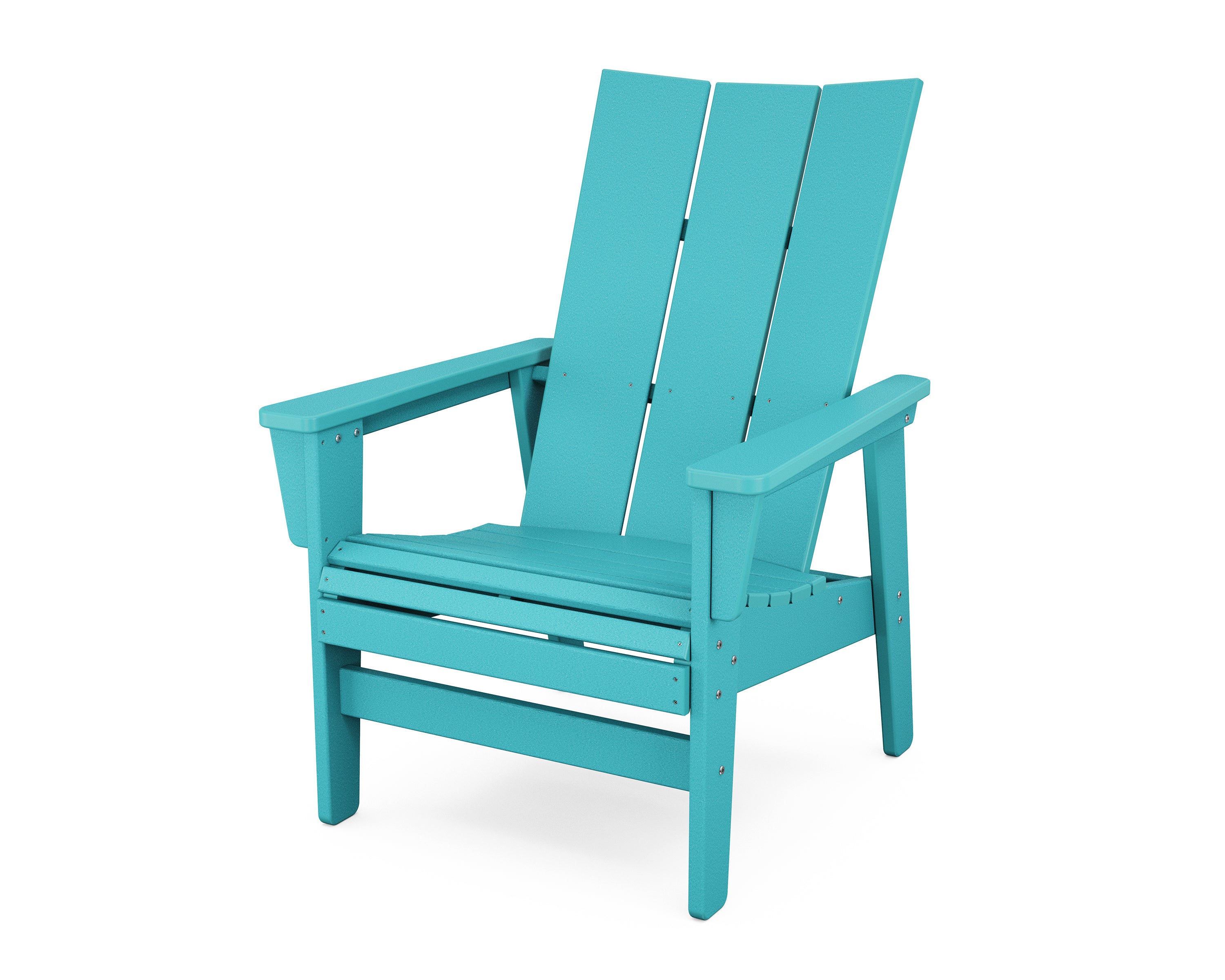 POLYWOOD Modern Grand Upright Adirondack Chair in Aruba