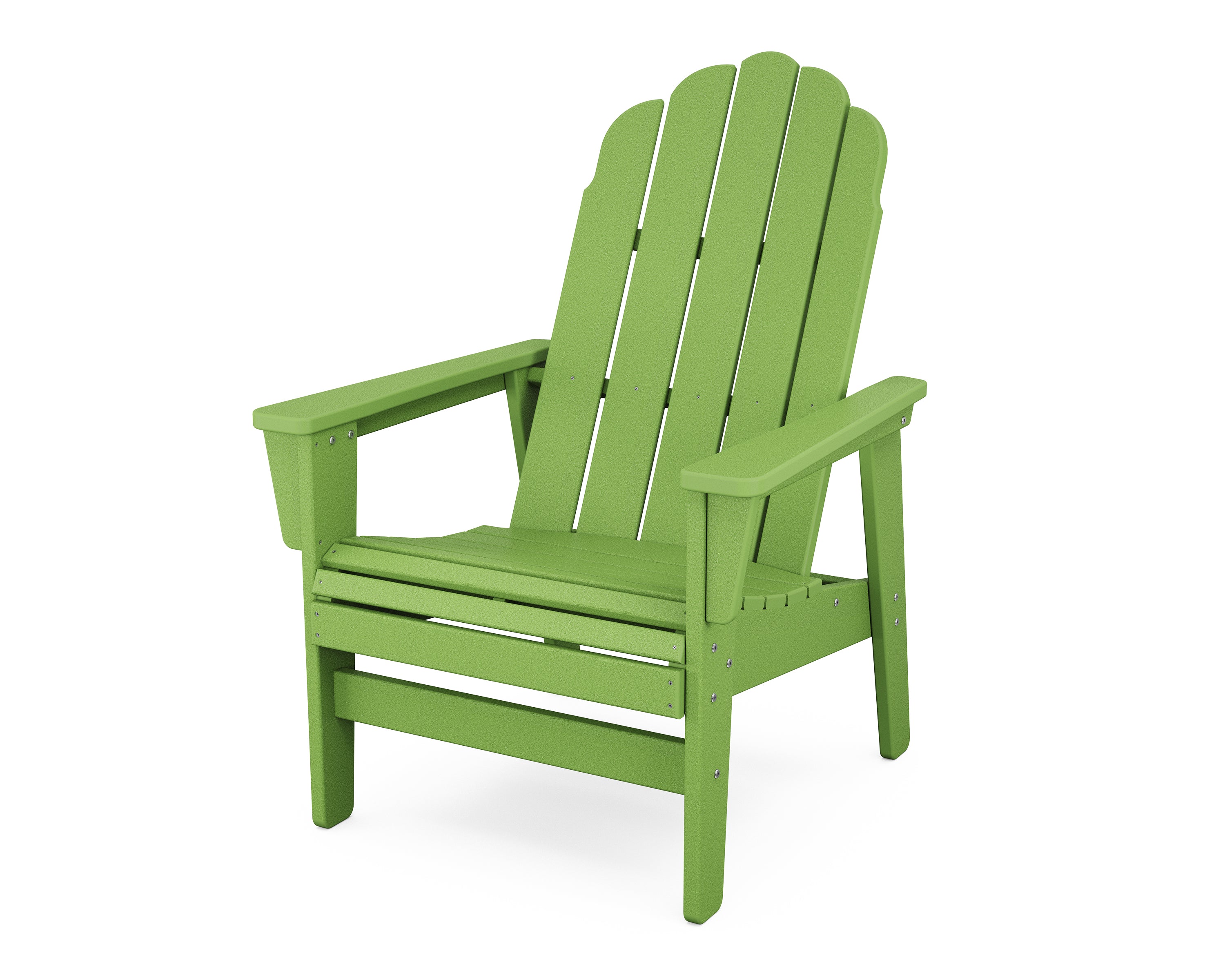 POLYWOOD Vineyard Grand Upright Adirondack Chair in Lime