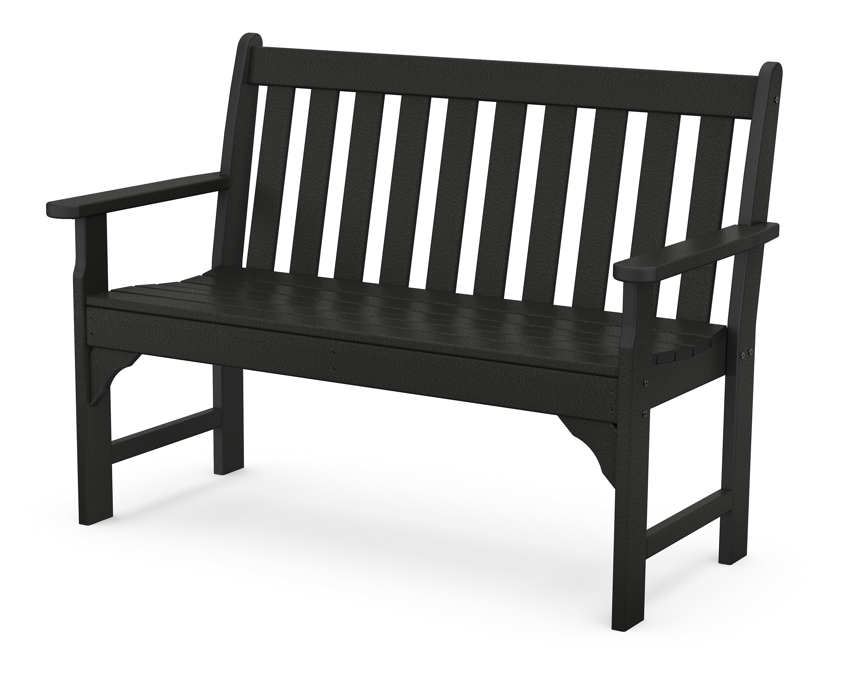 POLYWOOD Vineyard 48" Bench in Black