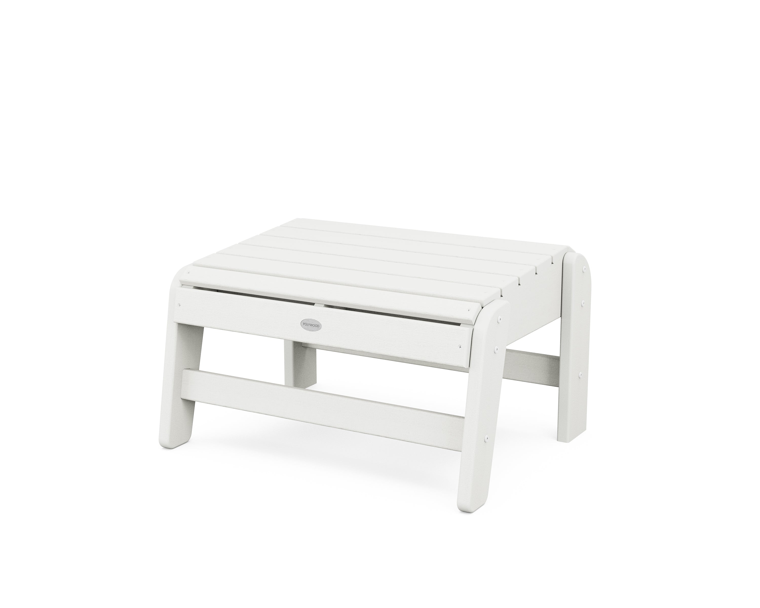 POLYWOOD Grand Adirondack Ottoman in Vintage White