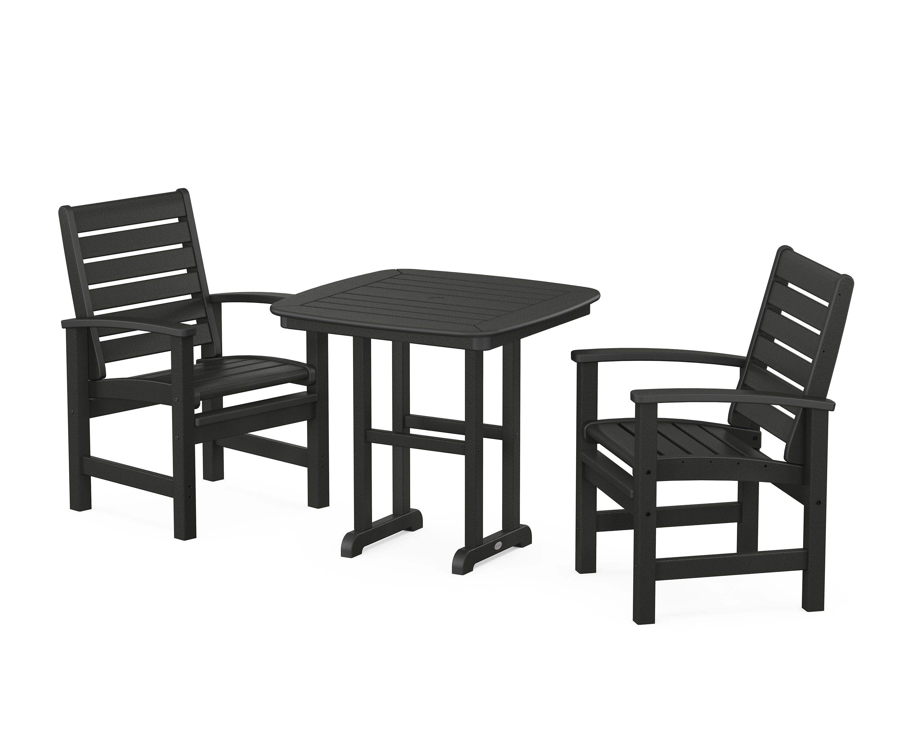 POLYWOOD Signature 3-Piece Dining Set in Black