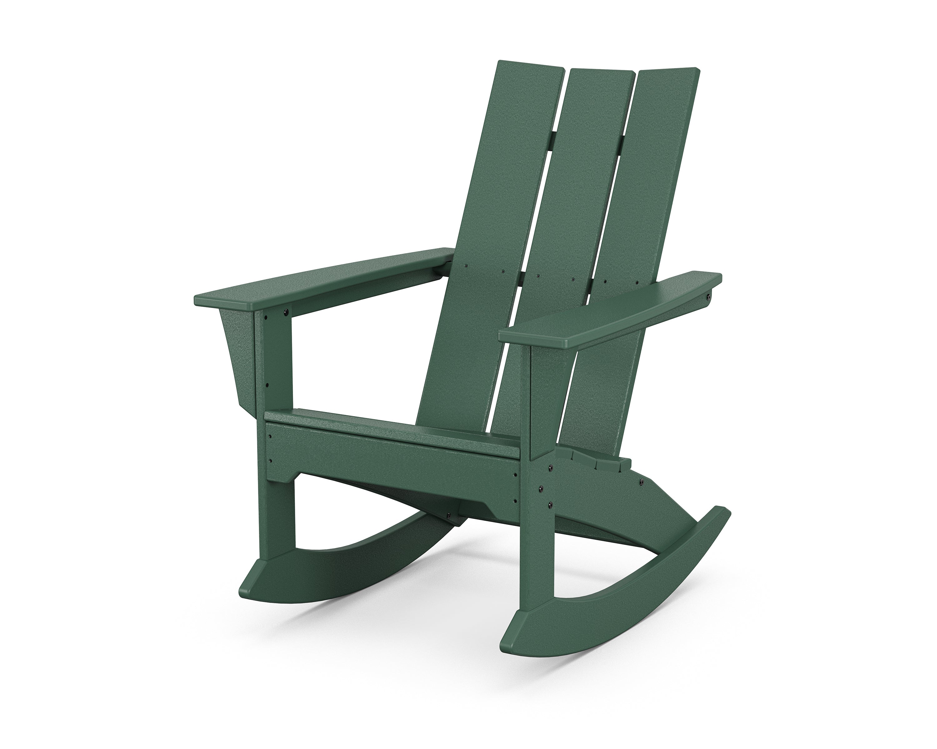 POLYWOOD Modern Adirondack Rocker in Green