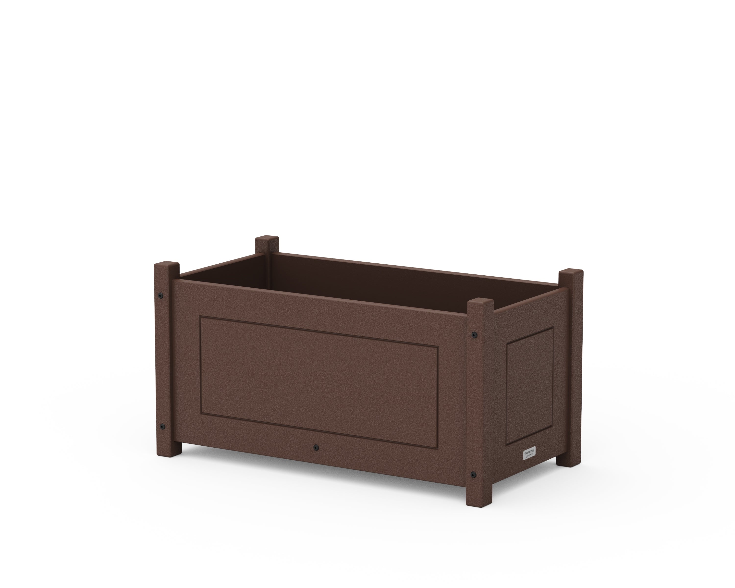 Country Living Country Living Rectangle Double Planter Box in Mahogany