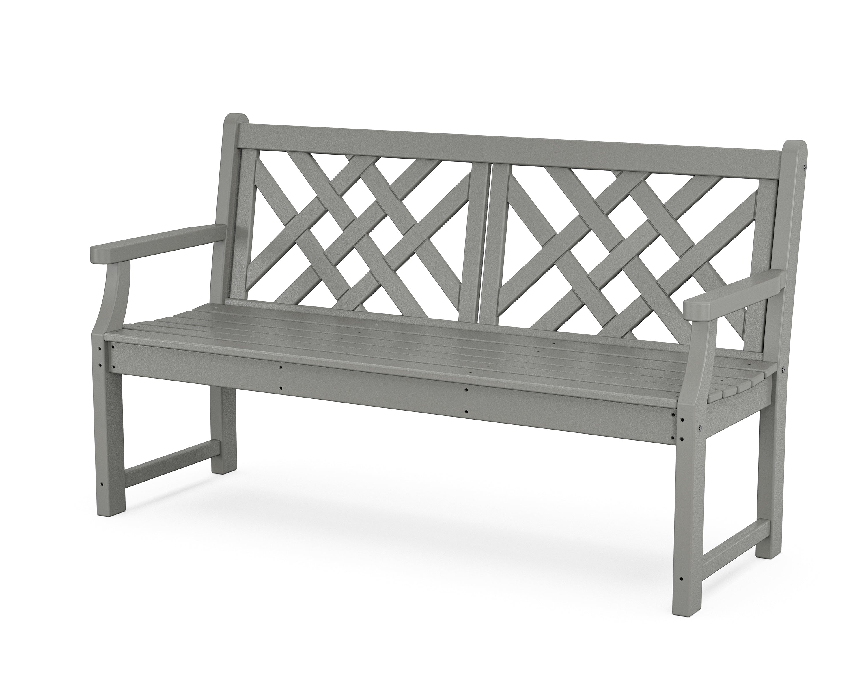 Country Living Wovendale 60” Bench in Slate Grey
