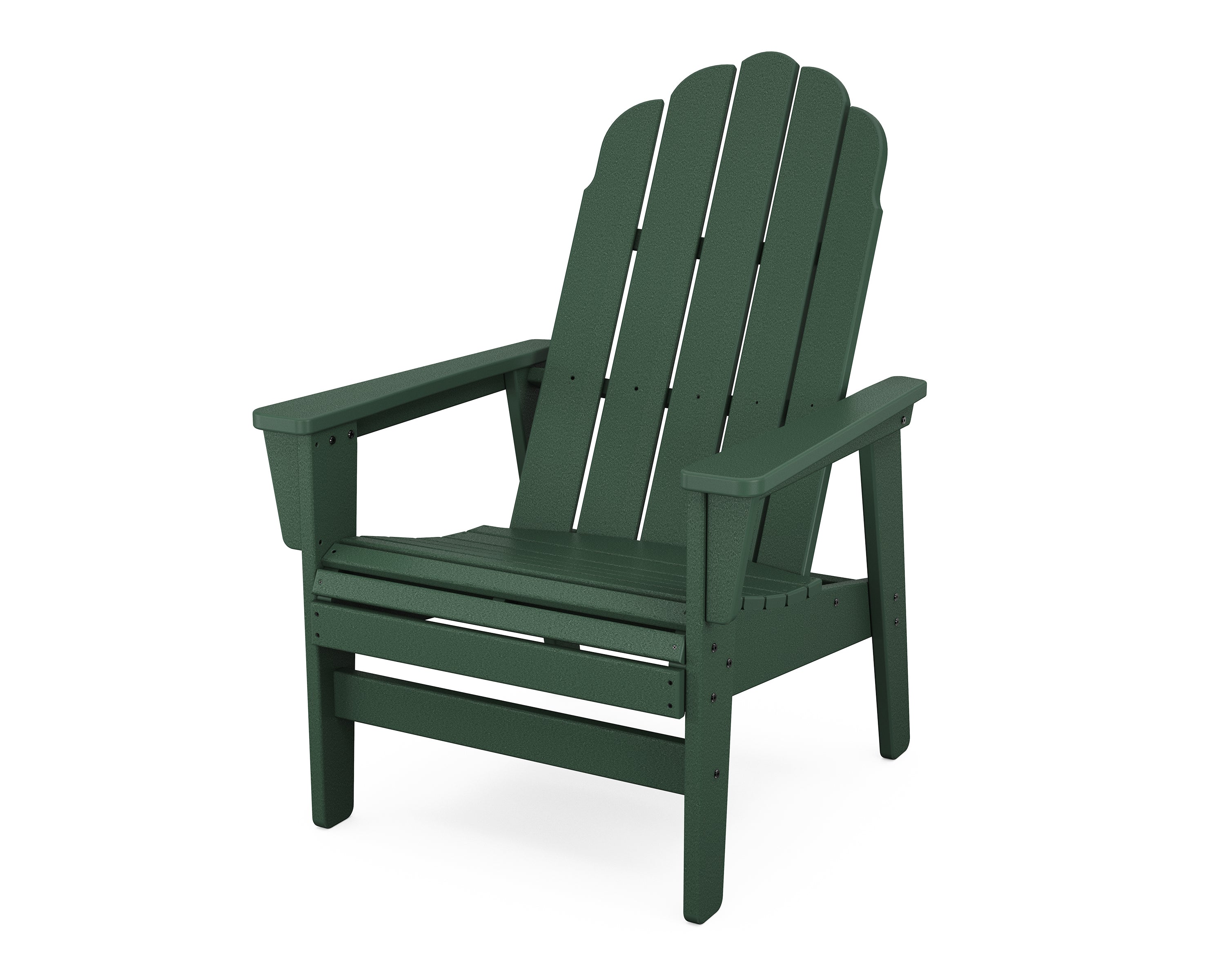 POLYWOOD Vineyard Grand Upright Adirondack Chair in Green
