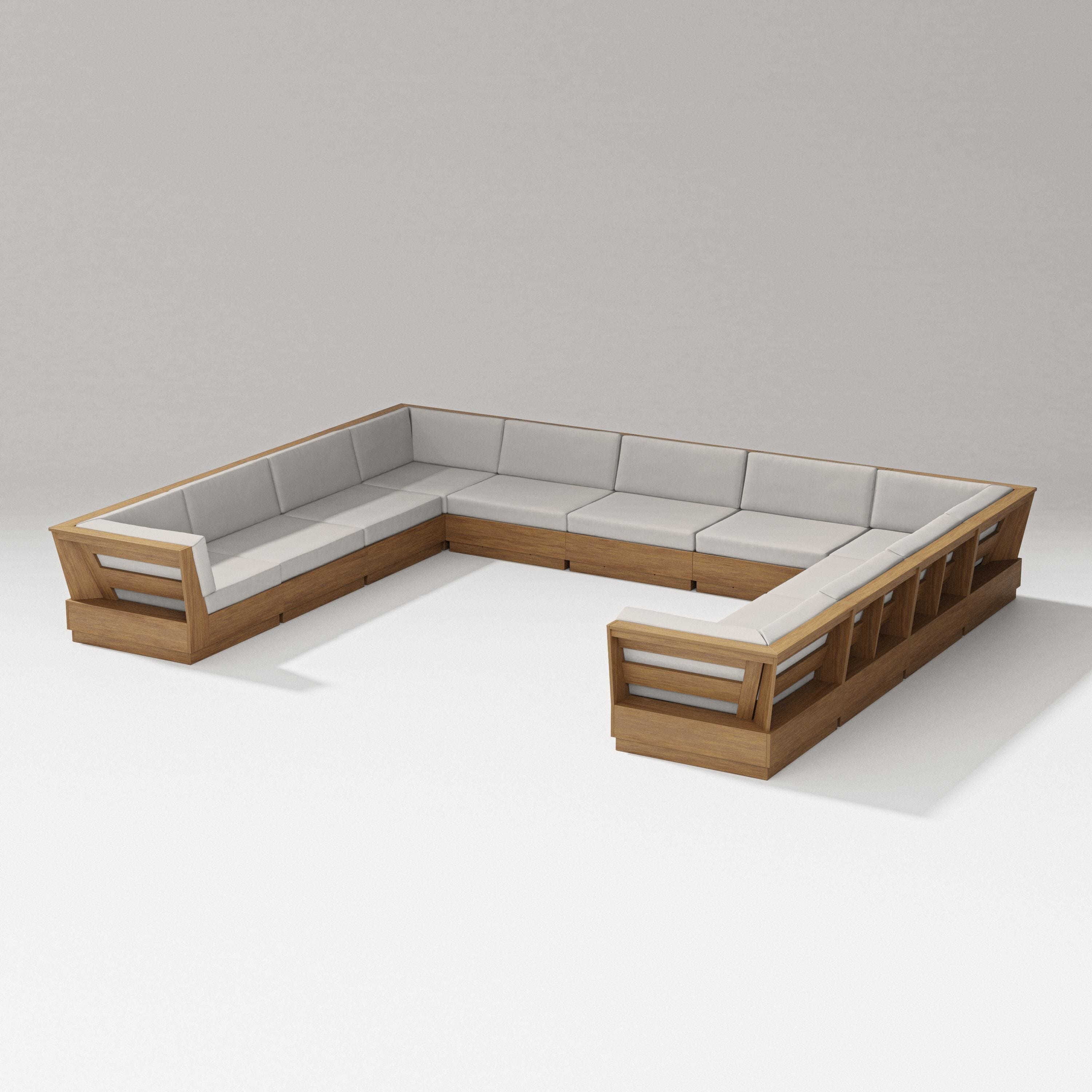 PW Designer Series Elevate Large U-Shaped Sectional in Natural / Cast Ash