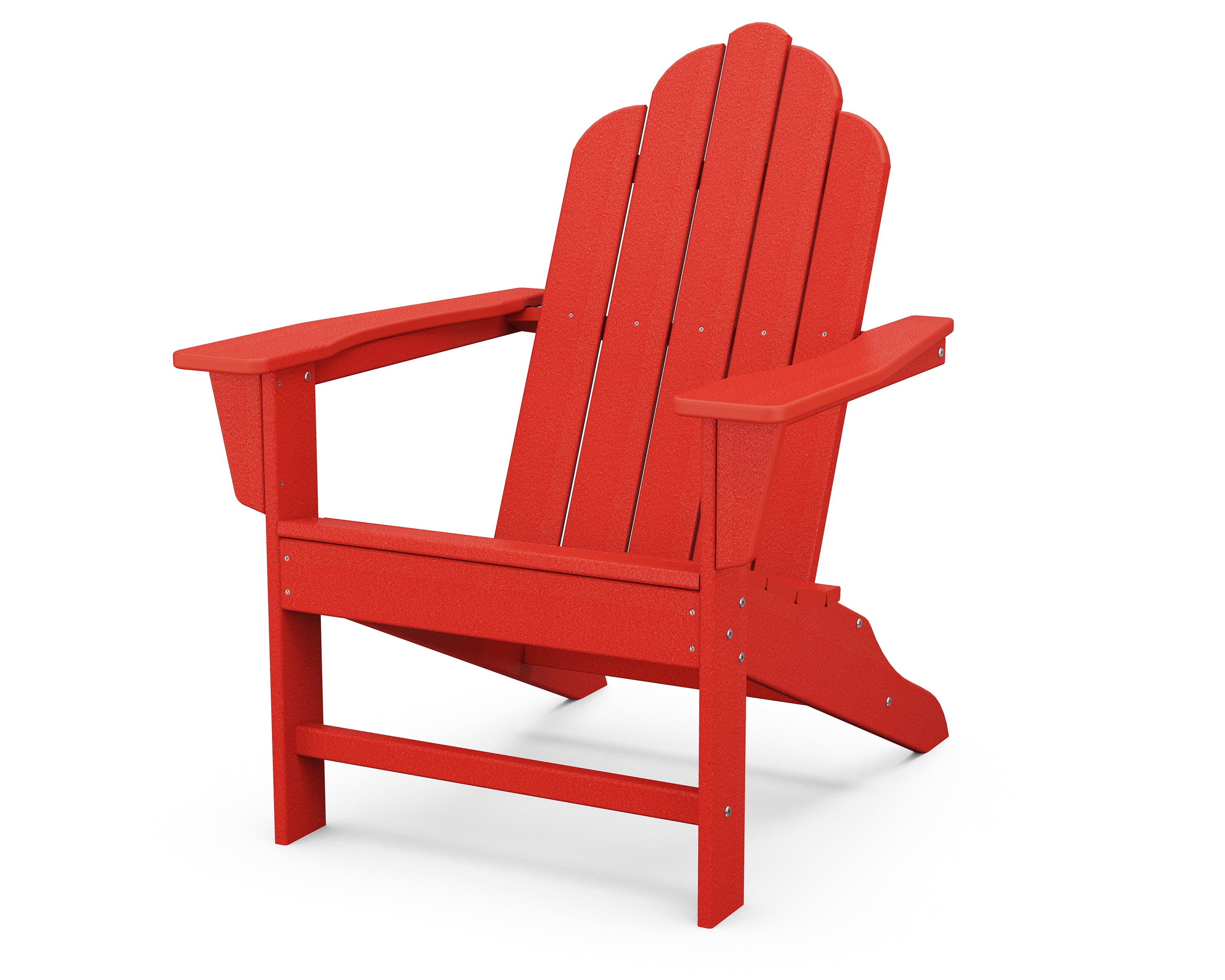 POLYWOOD Long Island Adirondack in Sunset Red