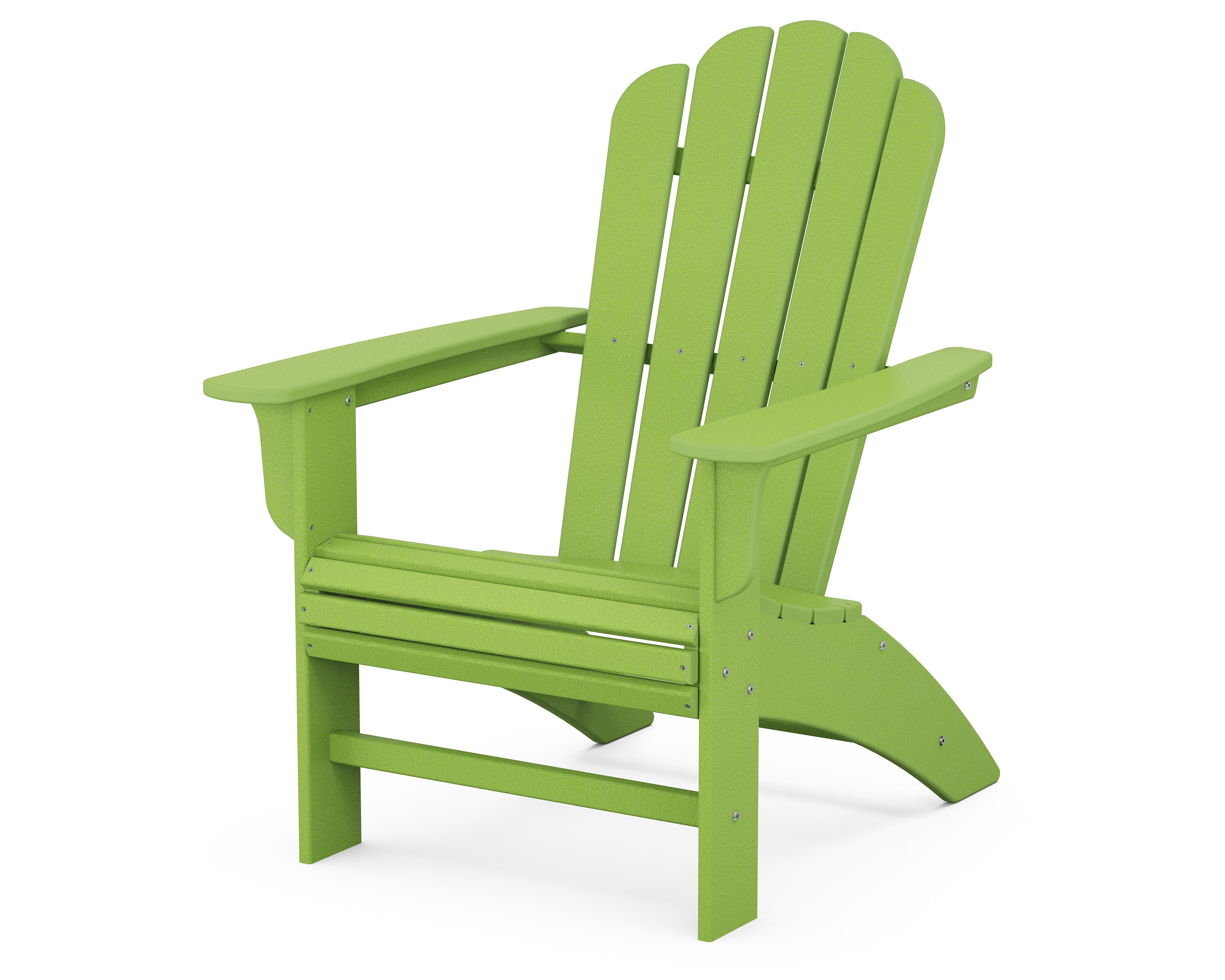 POLYWOOD Country Living Curveback Adirondack Chair in Lime