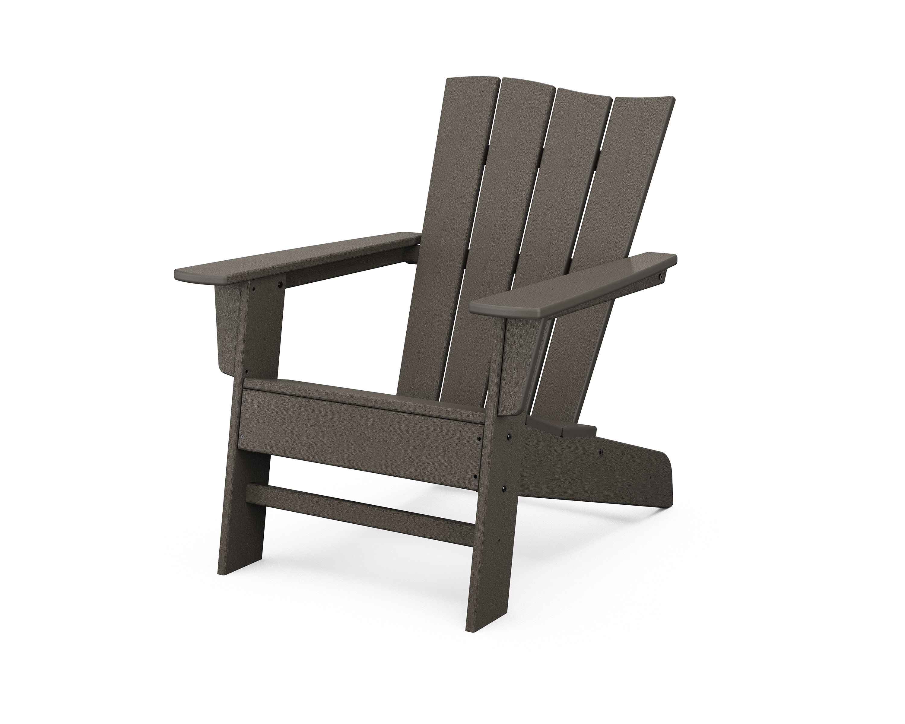 POLYWOOD The Wave Chair Left in Vintage Coffee