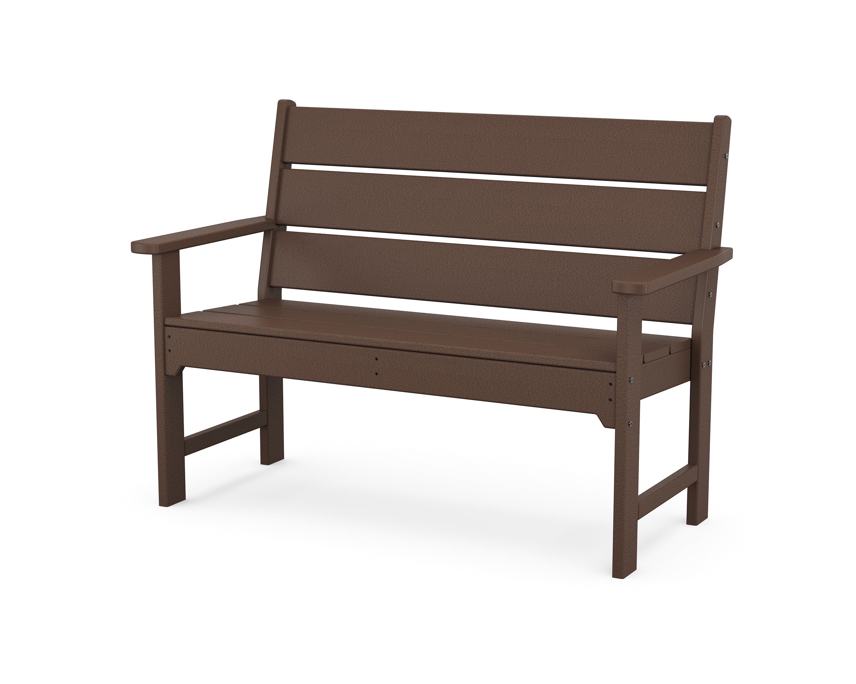 POLYWOOD Lakeside 48" Bench in Mahogany