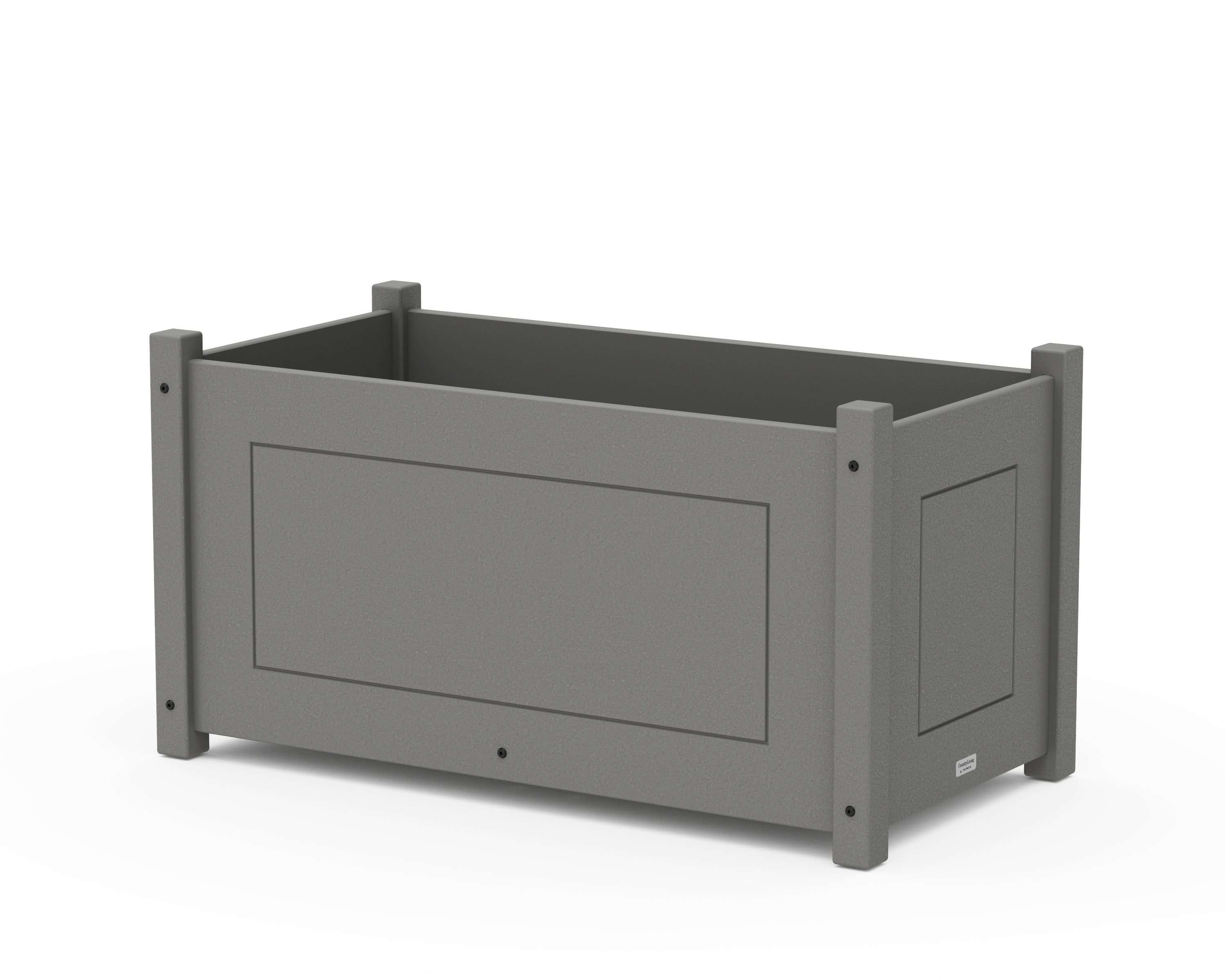 Country Living Country Living Large Rectangle Double Planter Box in Slate Grey
