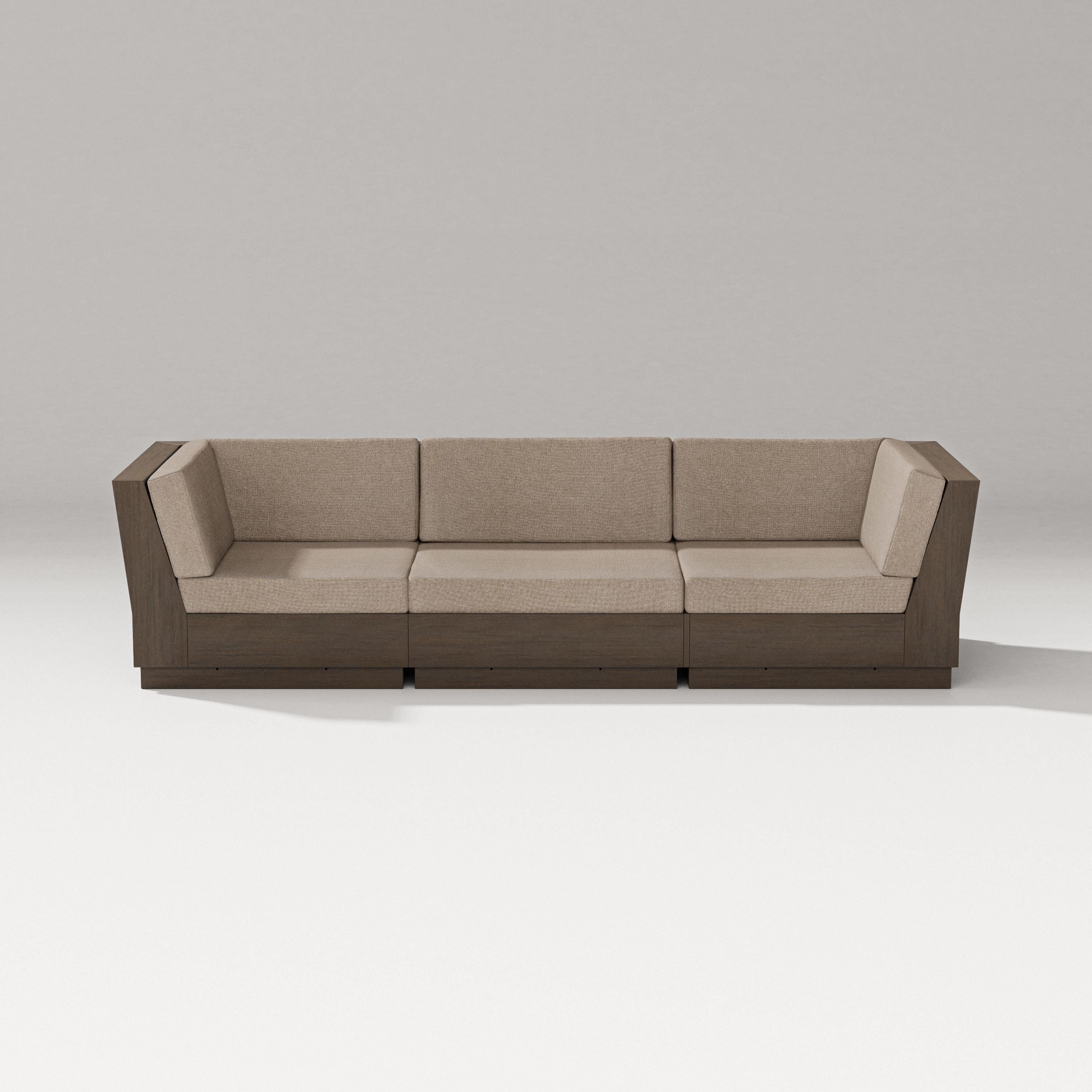PW Designer Series Elevate Sofa Sectional in Kona / Spiced Burlap