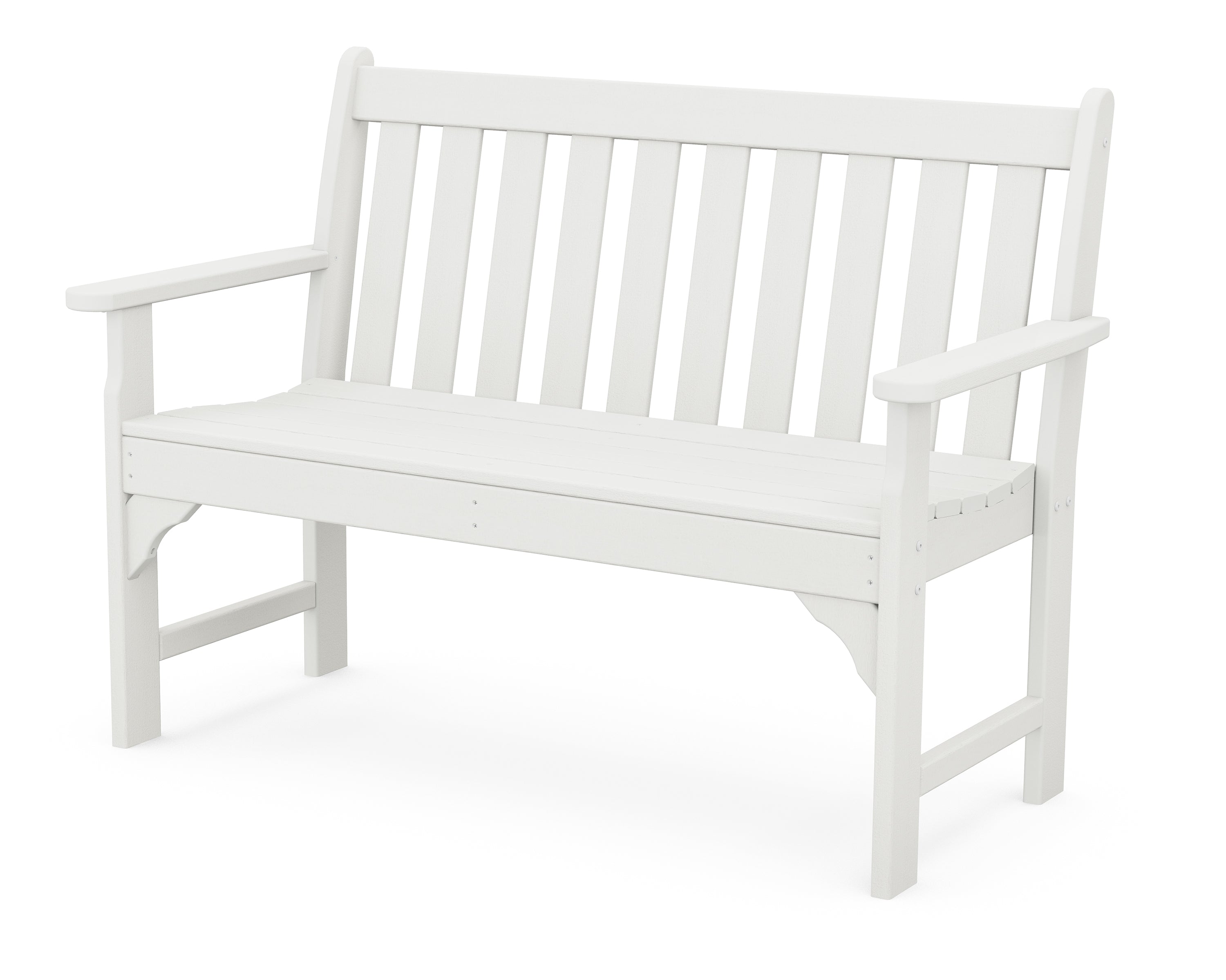 POLYWOOD Vineyard 48" Bench in Vintage White