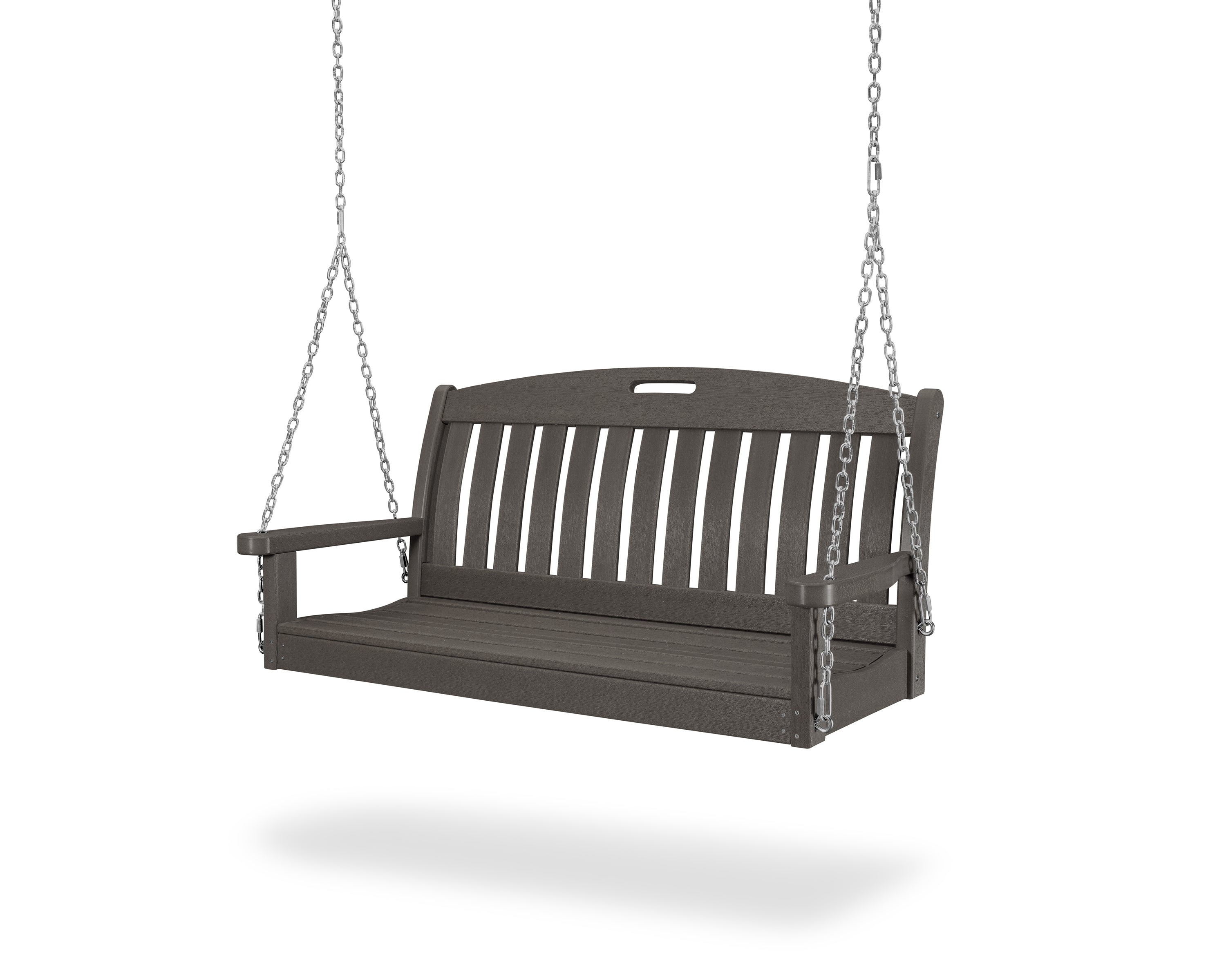 POLYWOOD Nautical 48" Swing in Vintage Coffee