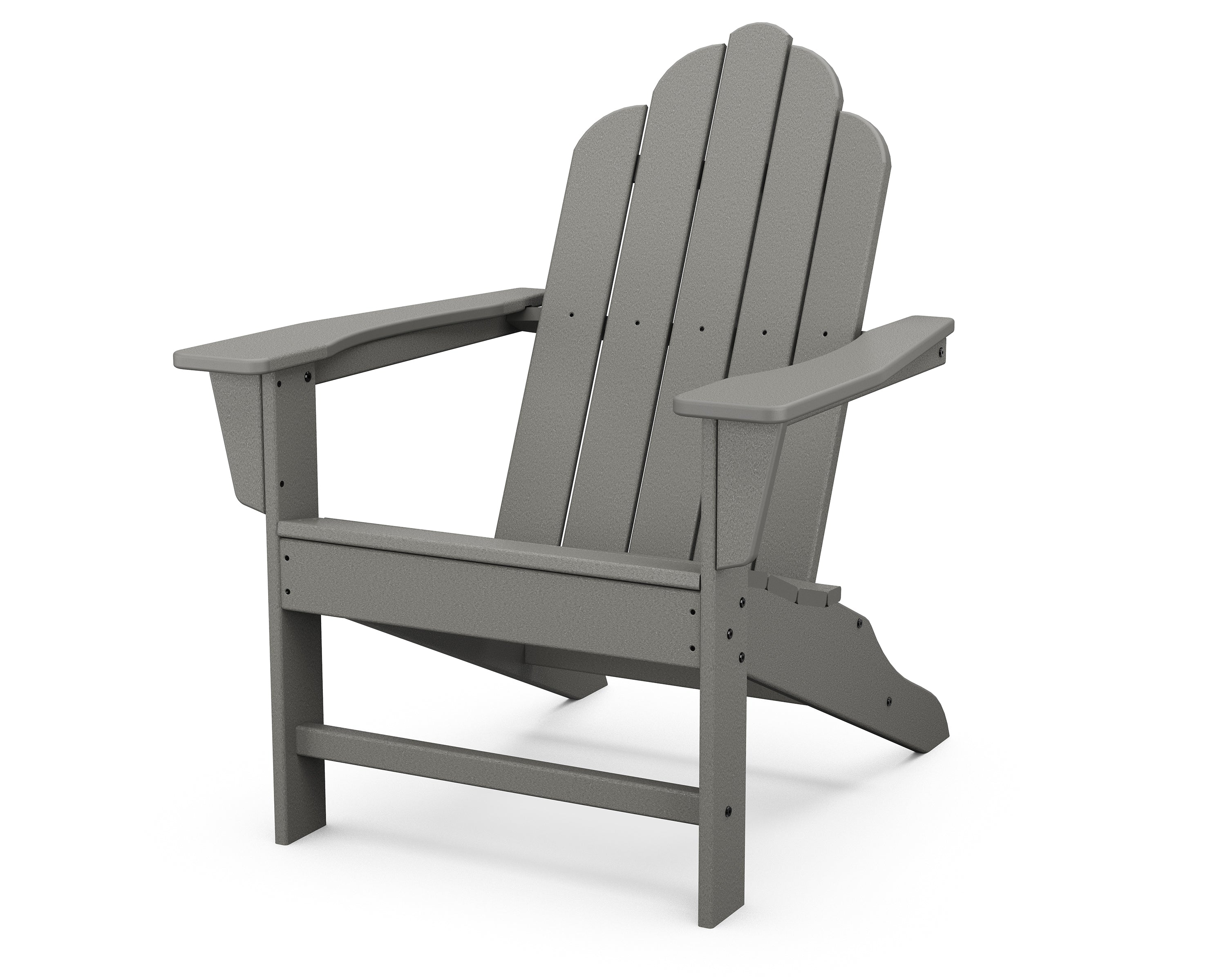 POLYWOOD Long Island Adirondack in Slate Grey