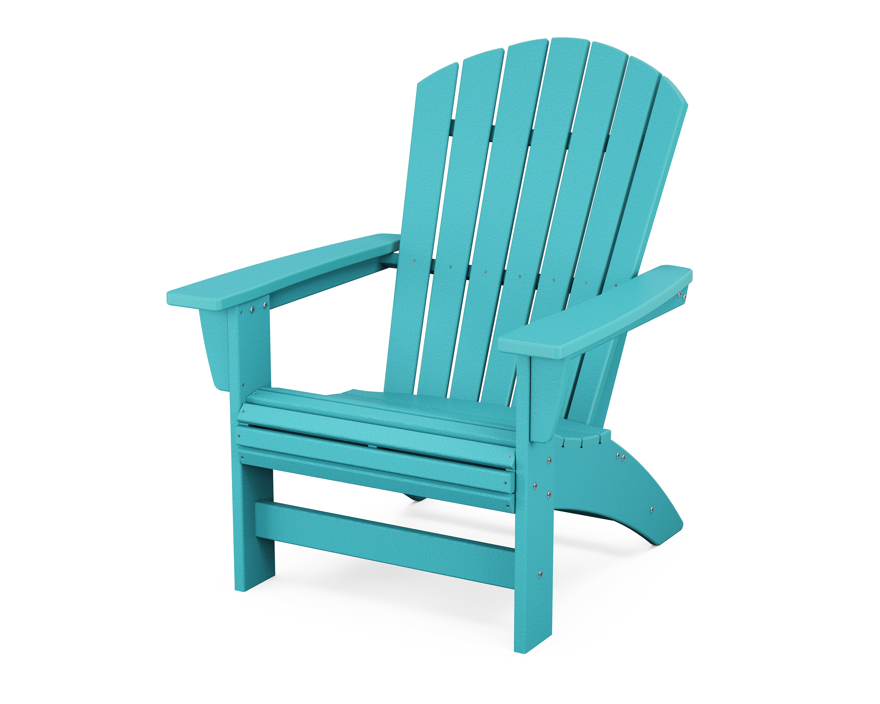 POLYWOOD Nautical Grand Adirondack Chair in Aruba