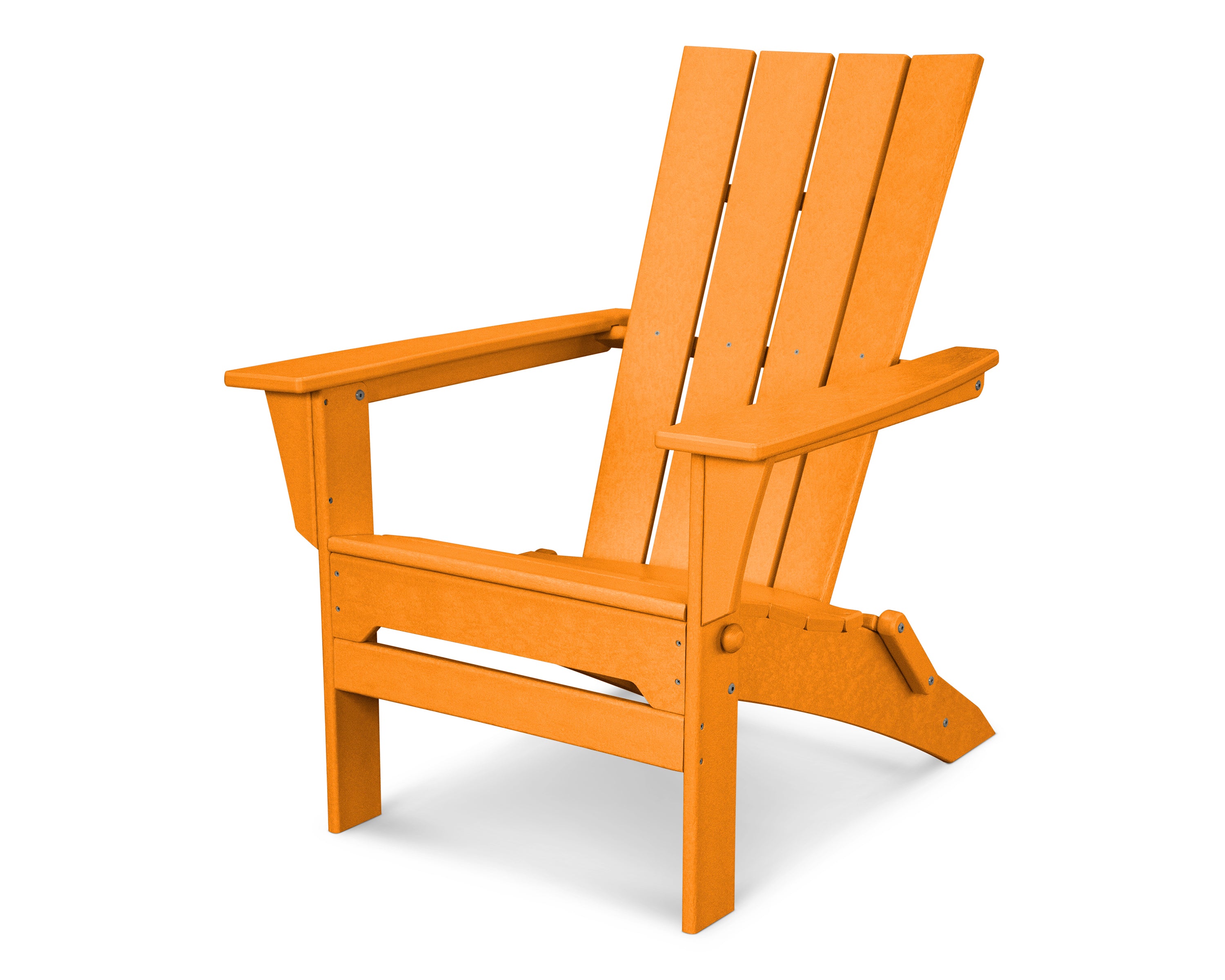 POLYWOOD Quattro Folding Adirondack in Tangerine
