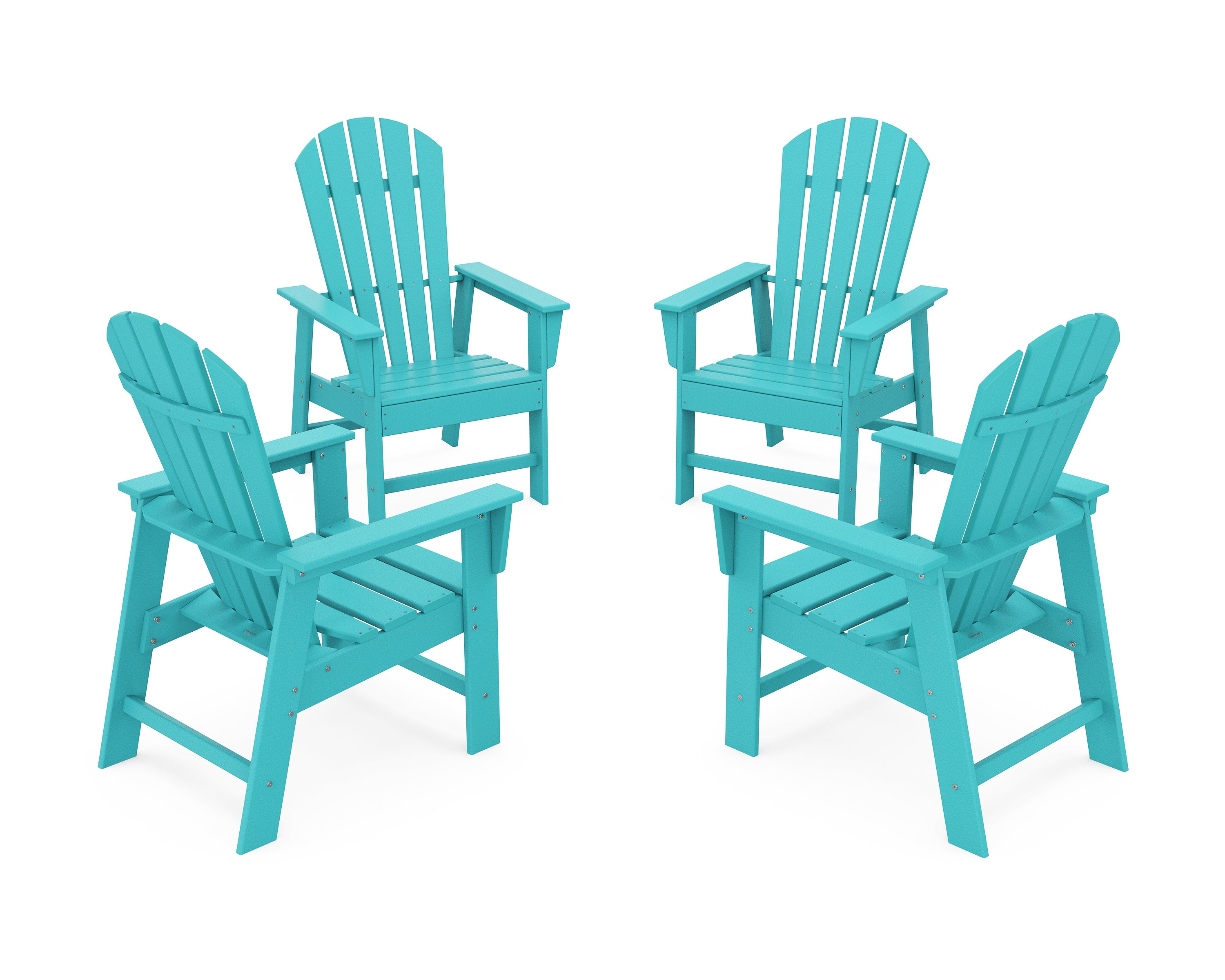 POLYWOOD® 4-Piece South Beach Casual Chair Conversation Set in Aruba