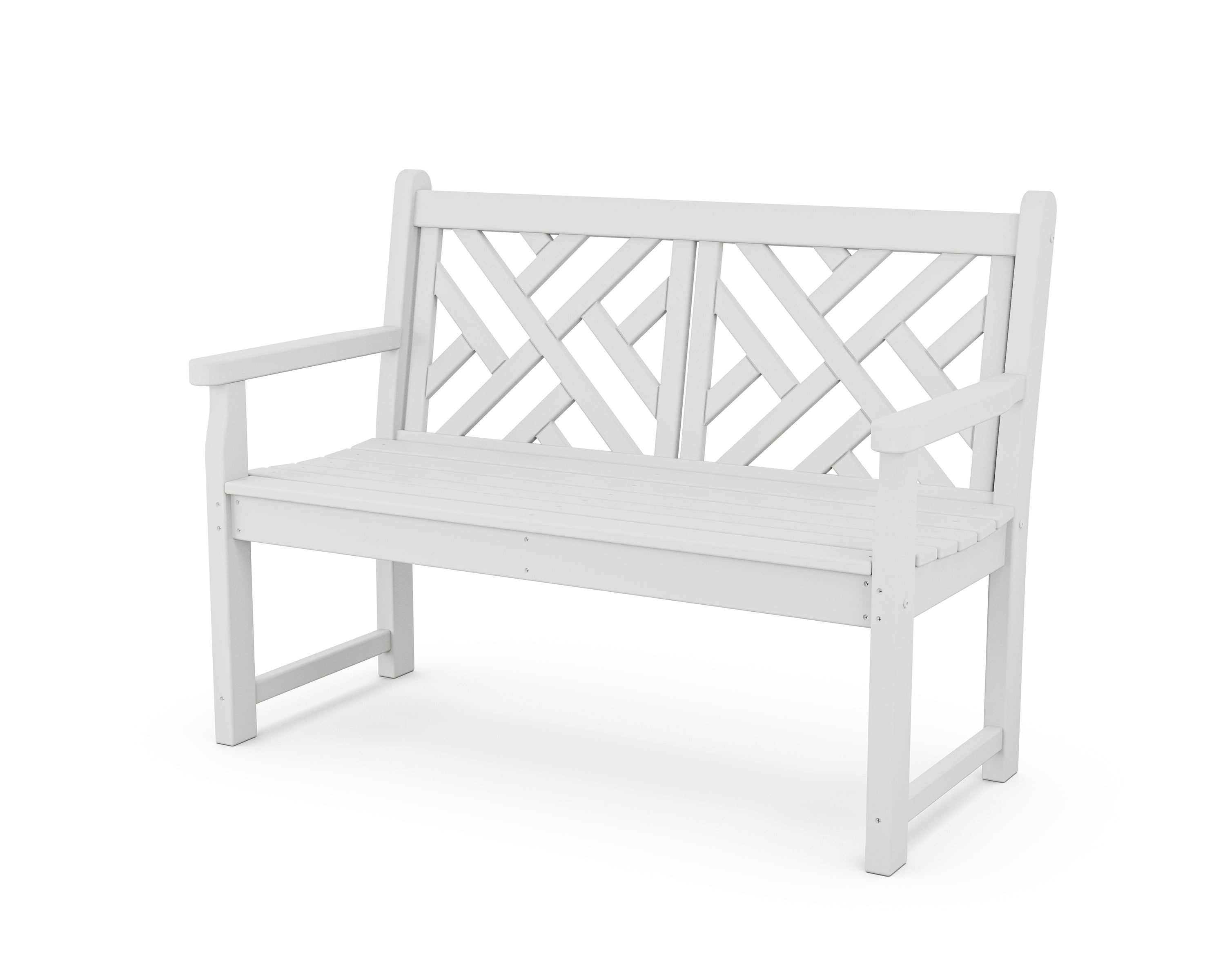POLYWOOD Chippendale 48" Bench in White