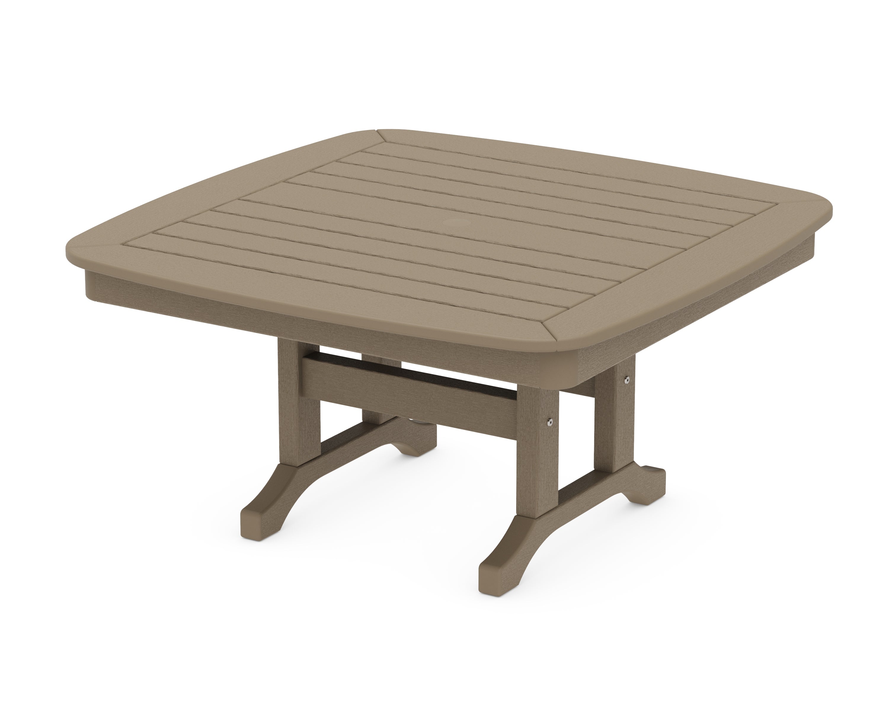POLYWOOD Nautical 37" Conversation Table in Vintage Sahara